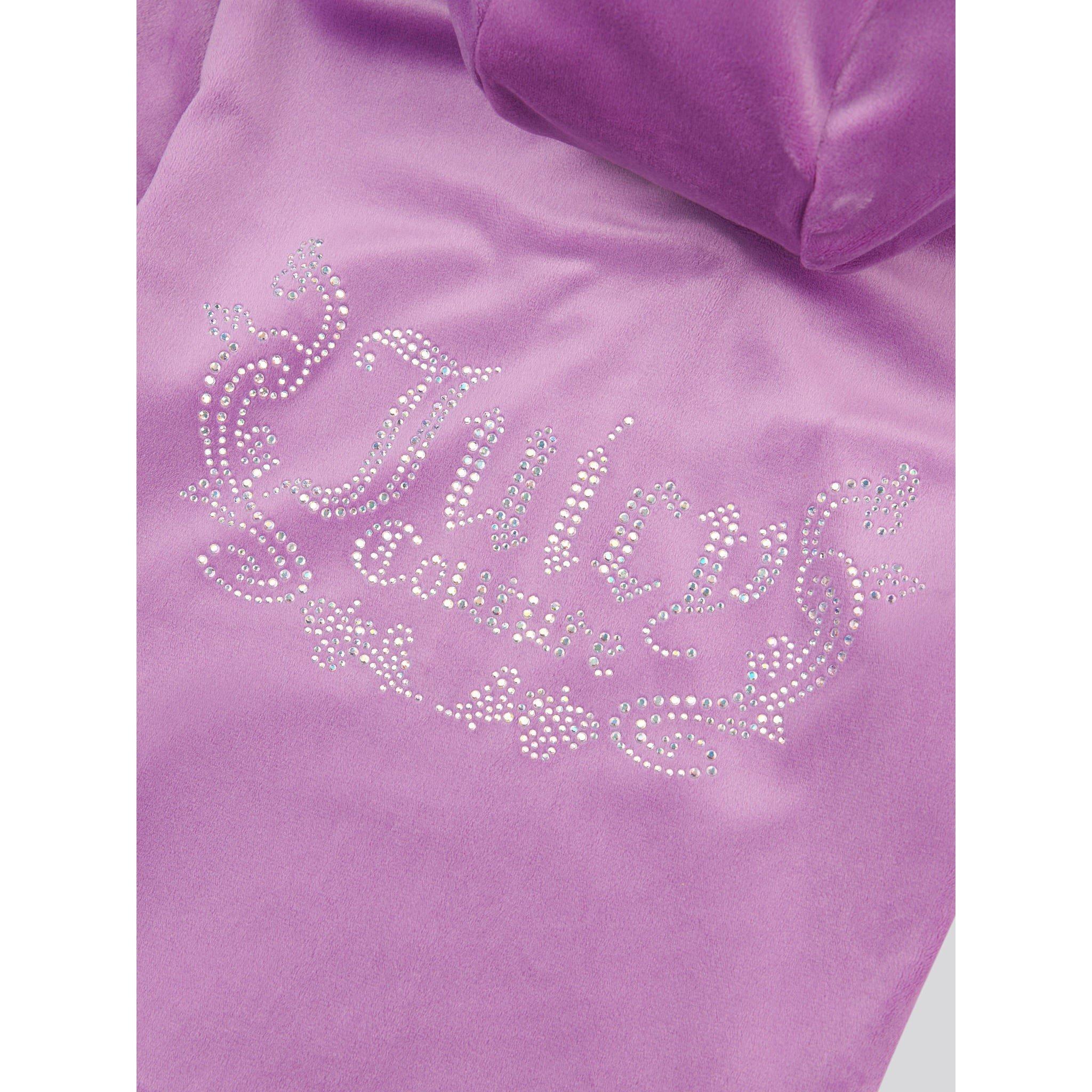 Dewberry A54 - Juicy Couture - Kids' Short Sleeve Diamond Zip Hoodie - 10