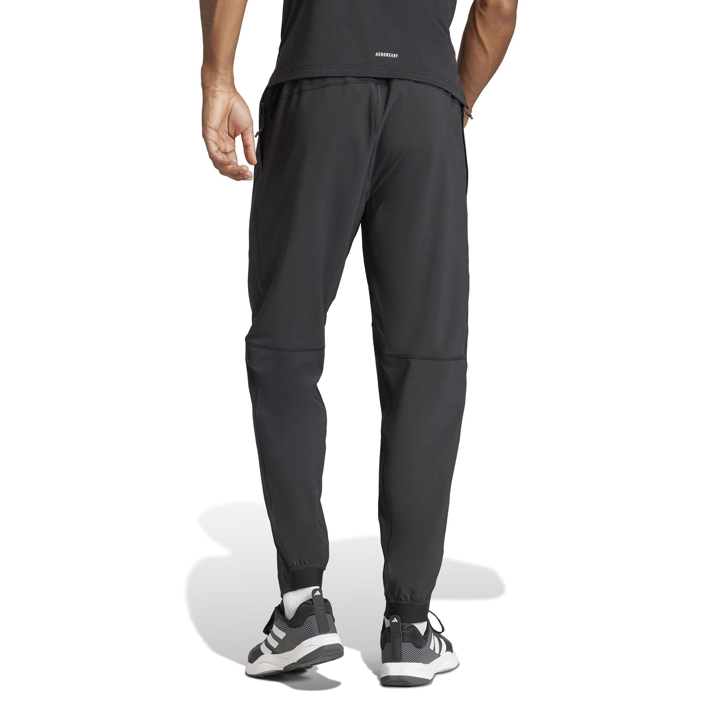 Black/White - adidas - Train Essentials Mens Training Woven Pants - 3