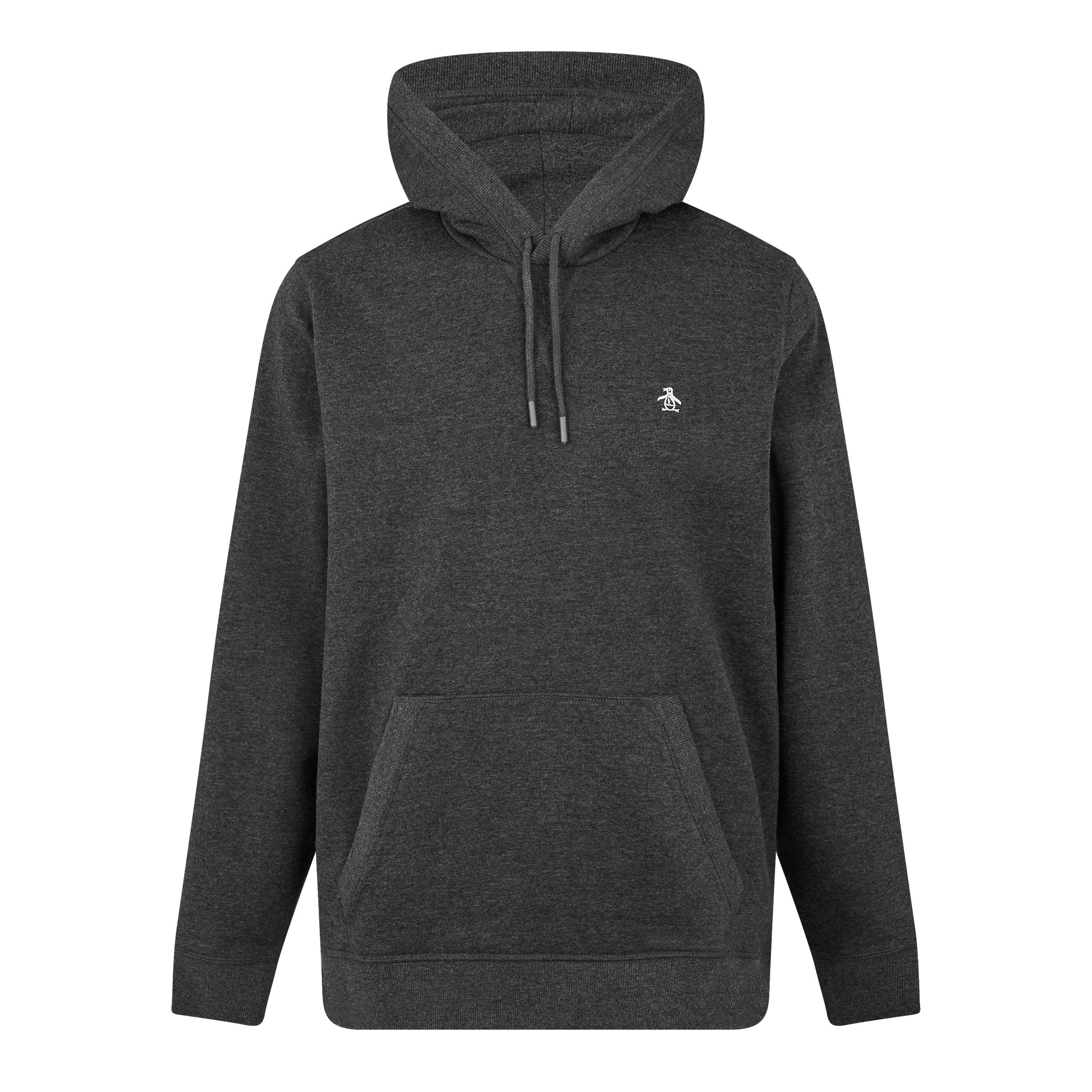 Original Penguin Men's Logo Hoodie - Dk Charc Hthr - Small