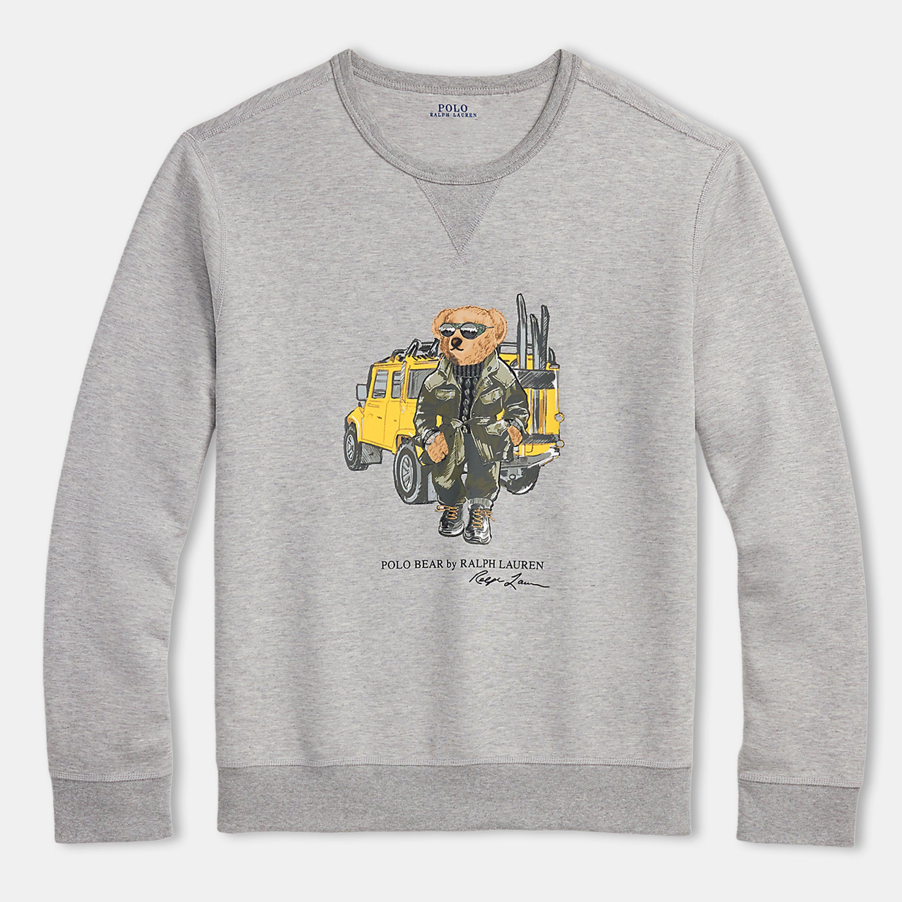 Polo Ralph Lauren Defender Bear Crewneck Sweater Crew Sweaters