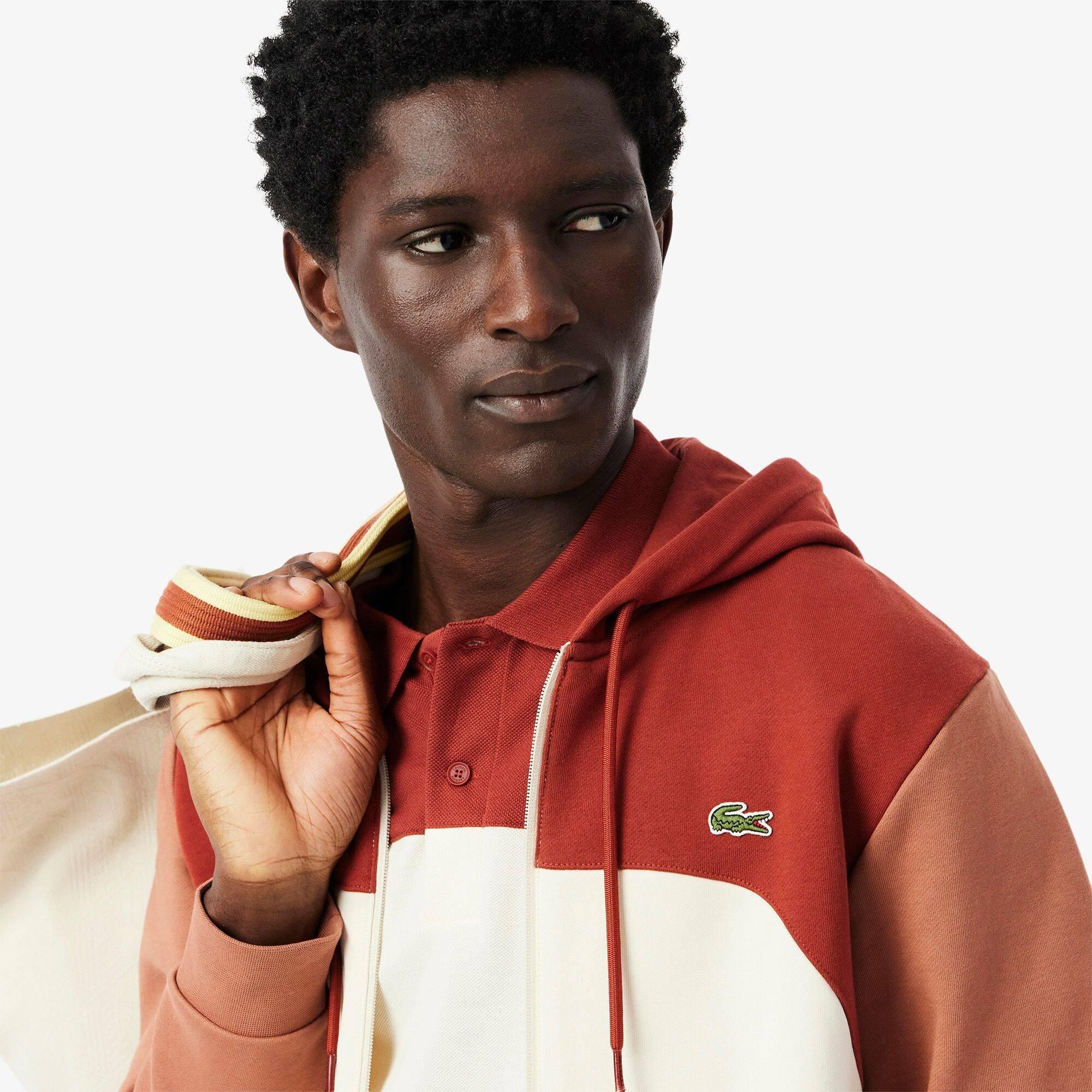 Latte HBI - Lacoste - Colour Block Zip Hoodie - 3