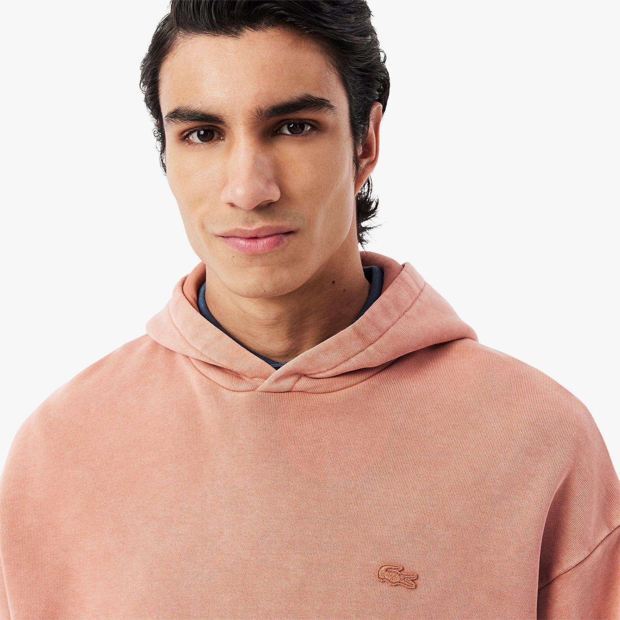 Latte I1K - Lacoste - Men's Garment Dyed Hoodie - 4
