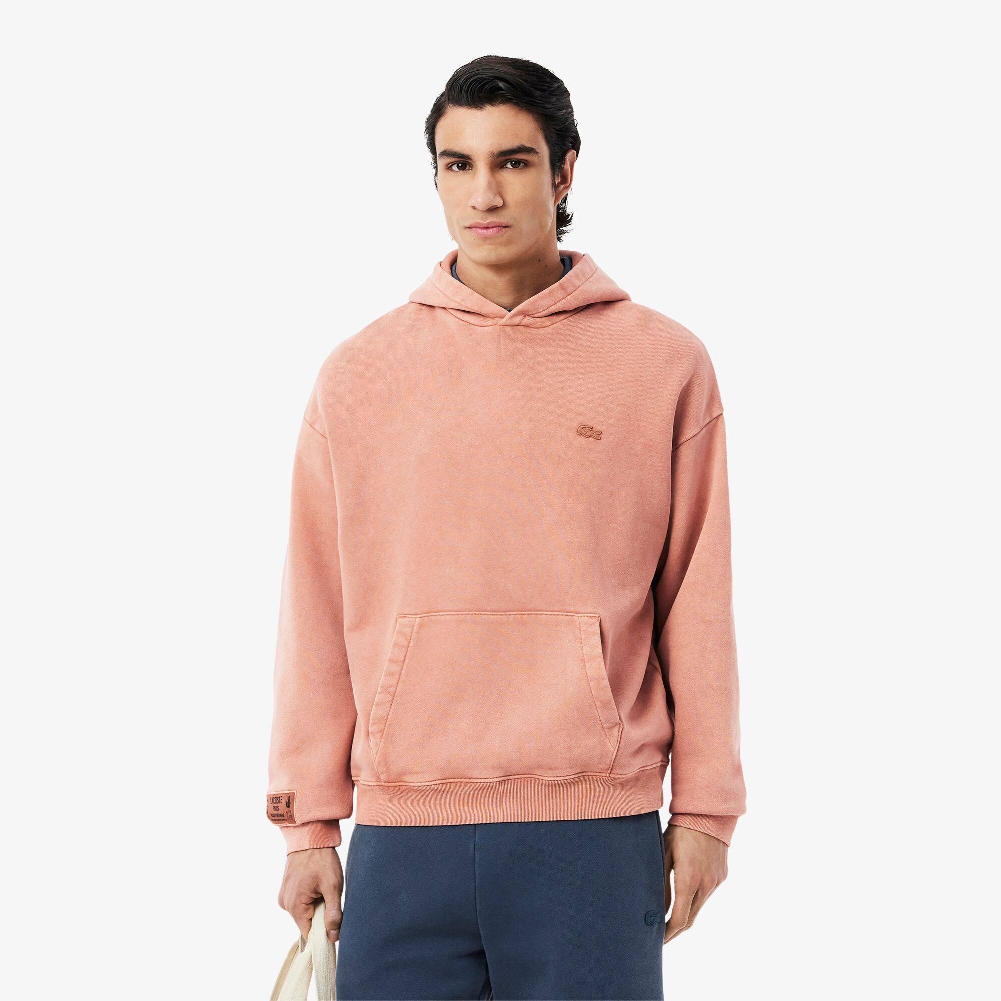 Latte I1K - Lacoste - Men's Garment Dyed Hoodie - 5