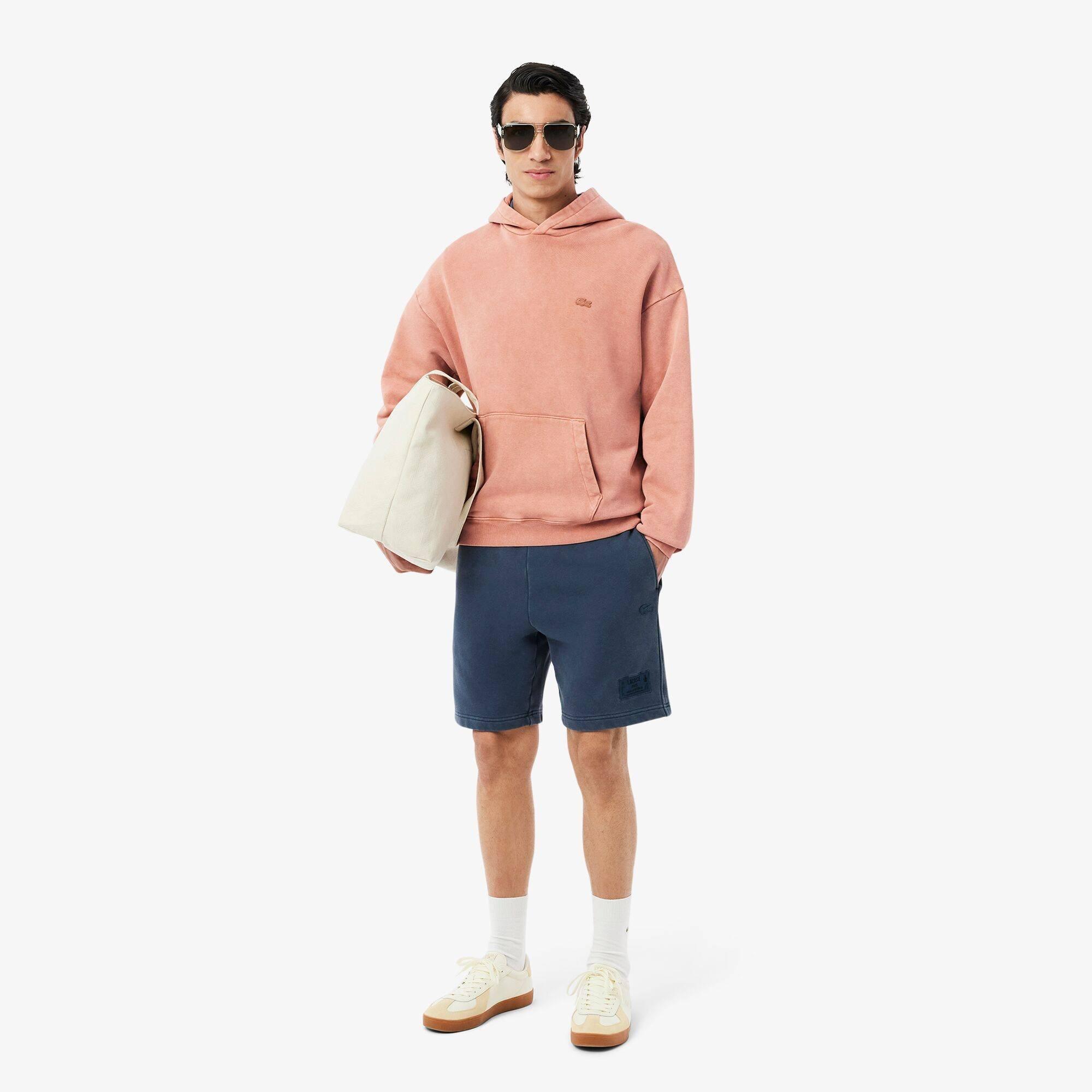 Latte I1K - Lacoste - Men's Garment Dyed Hoodie - 7