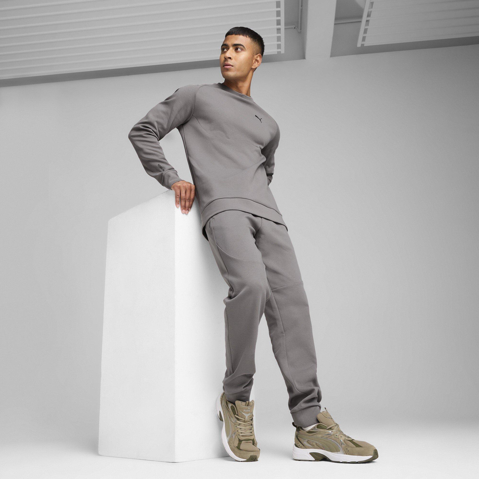 Dunkelgrau - Puma - Tech Neck Crew Sweatshirt - 4