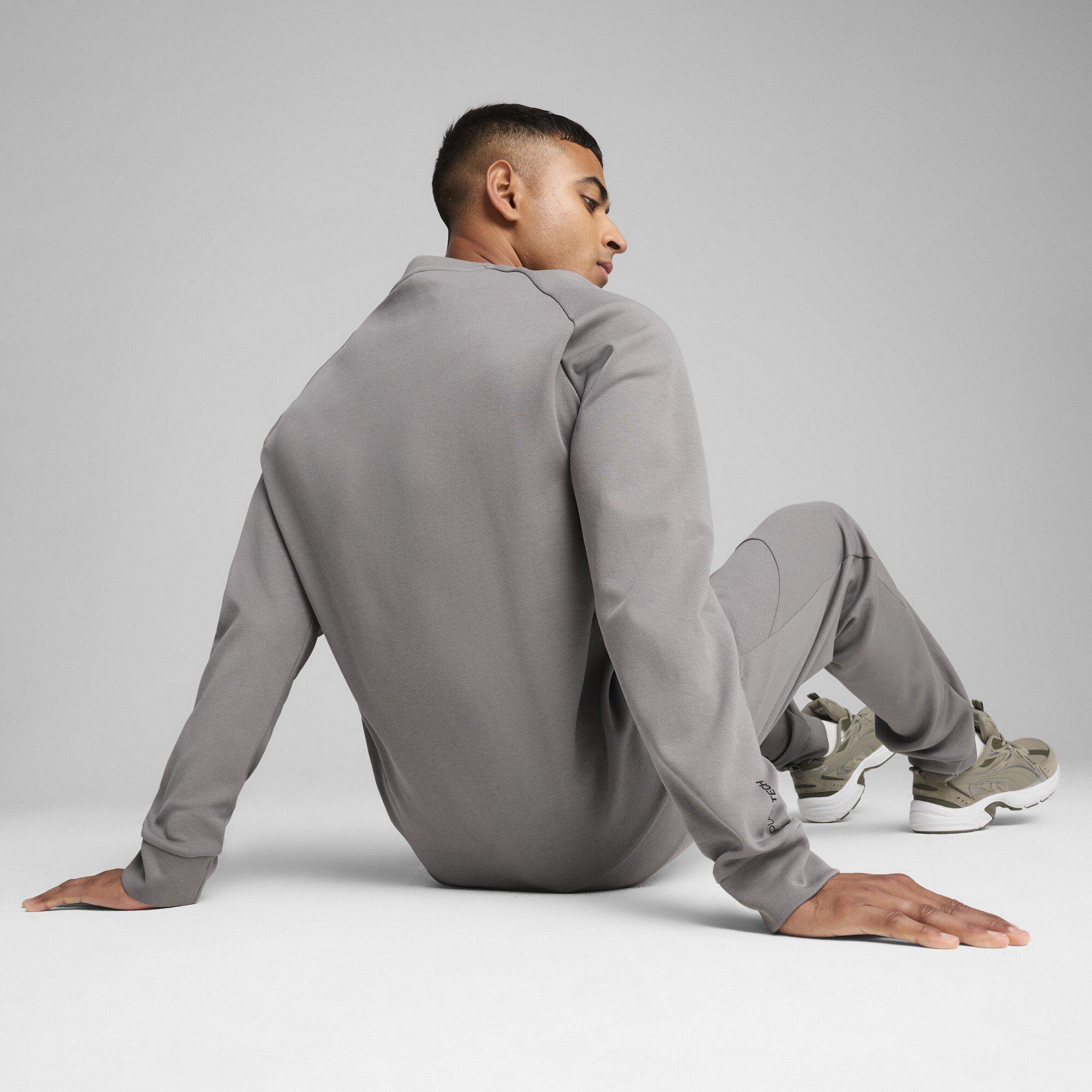 Dunkelgrau - Puma - Tech Neck Crew Sweatshirt - 5