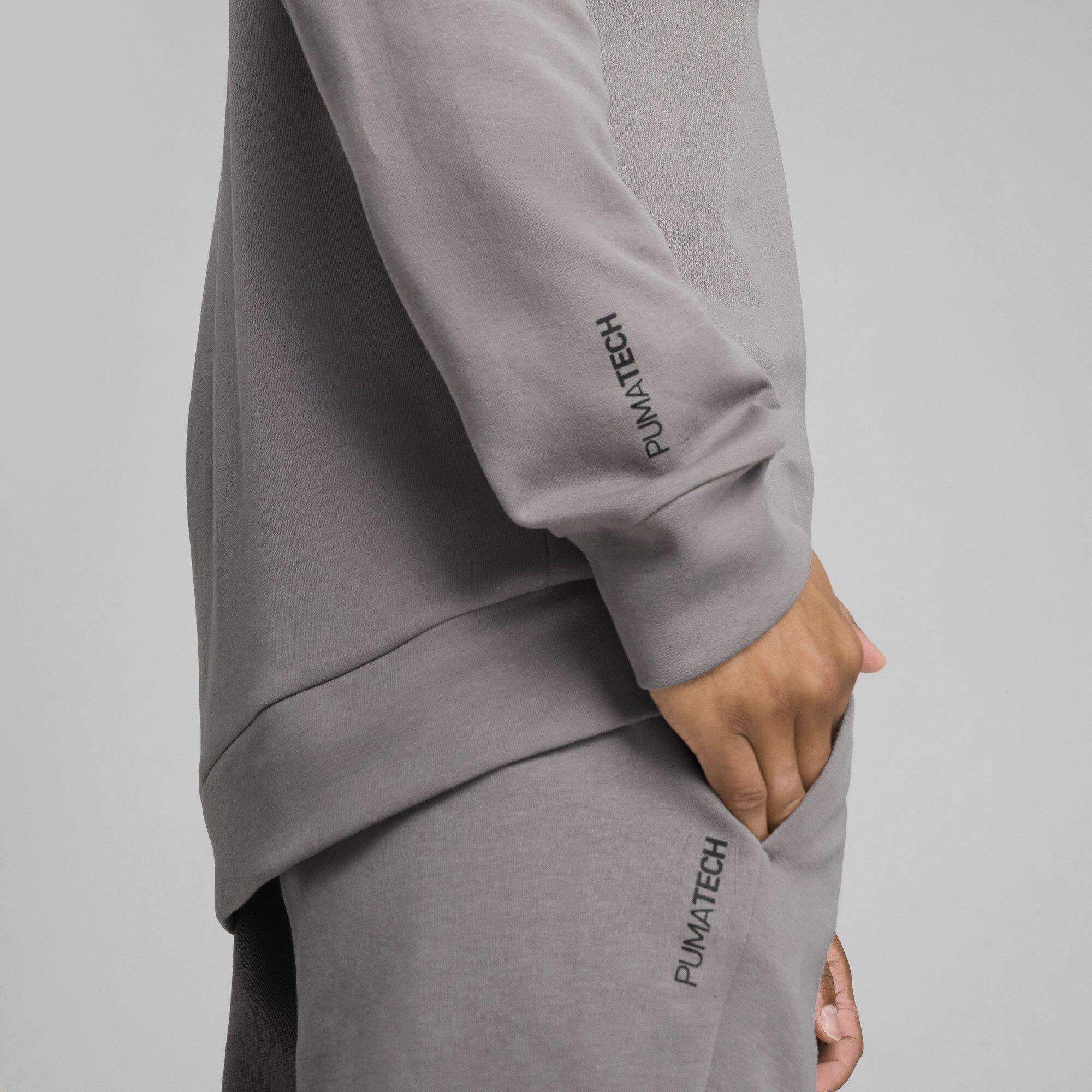 Dunkelgrau - Puma - Tech Neck Crew Sweatshirt - 6