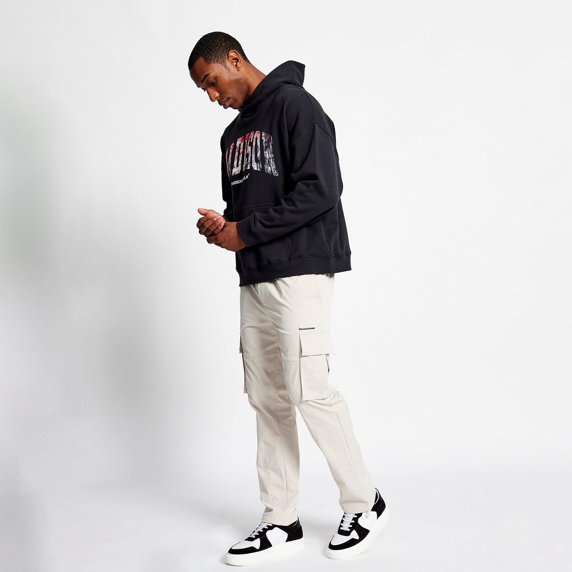 Black - Madison Barclay - Distressed Hoodie - 2