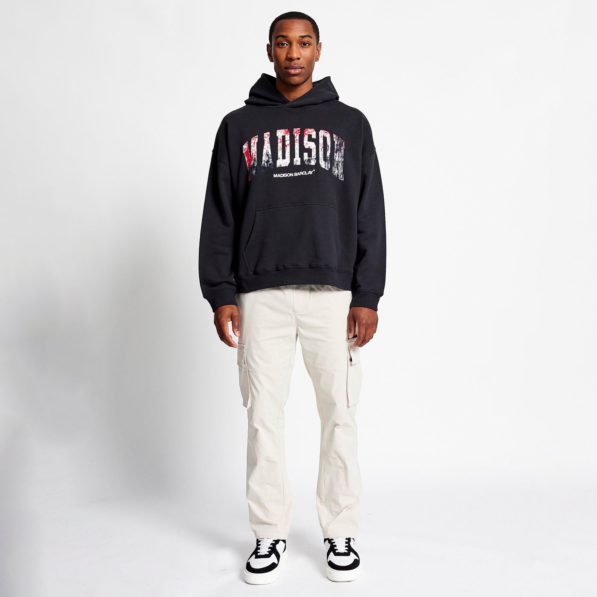 Black - Madison Barclay - Distressed Hoodie - 5