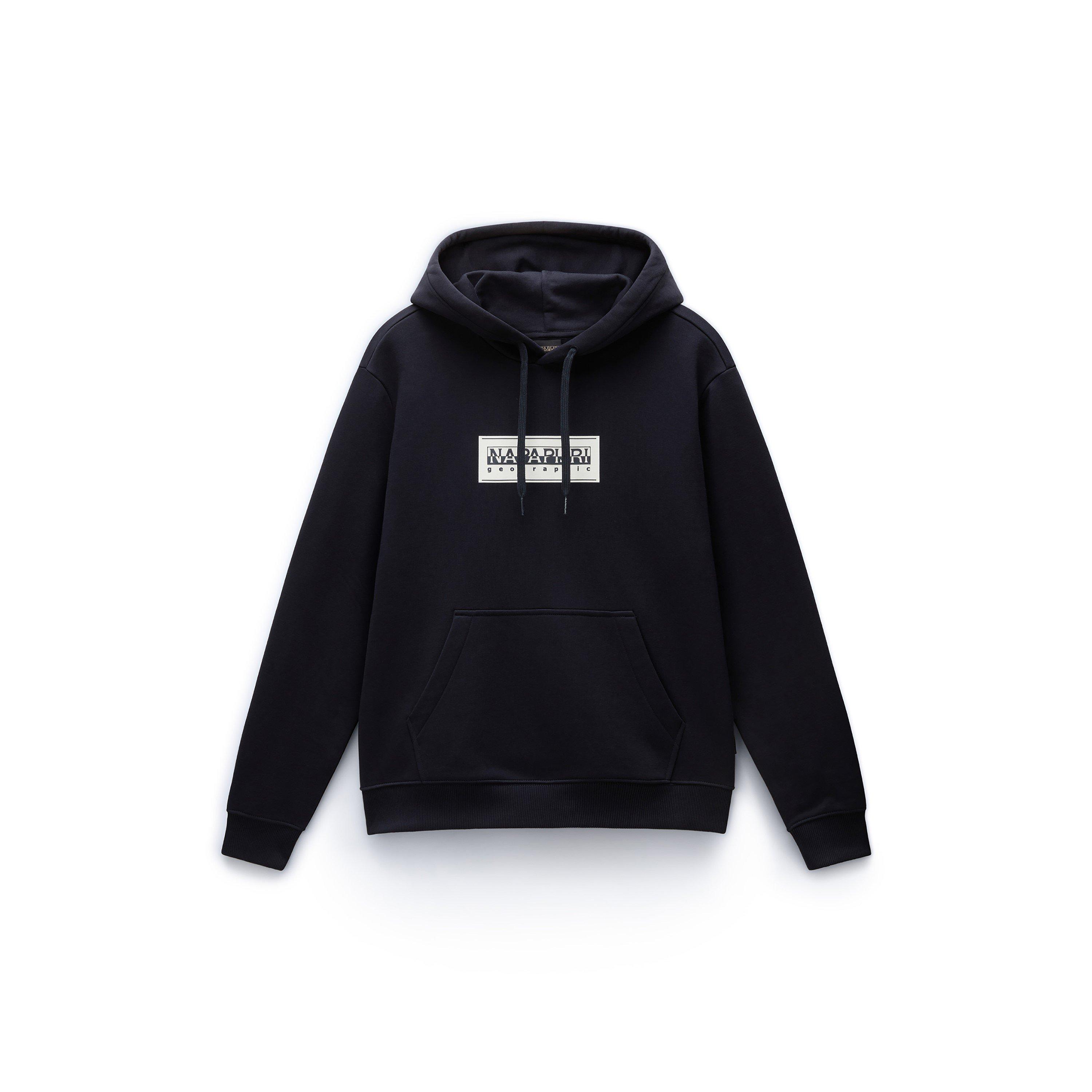 Napapijri Men's S-Box Logo Hoodie - Black 041 - 2XL