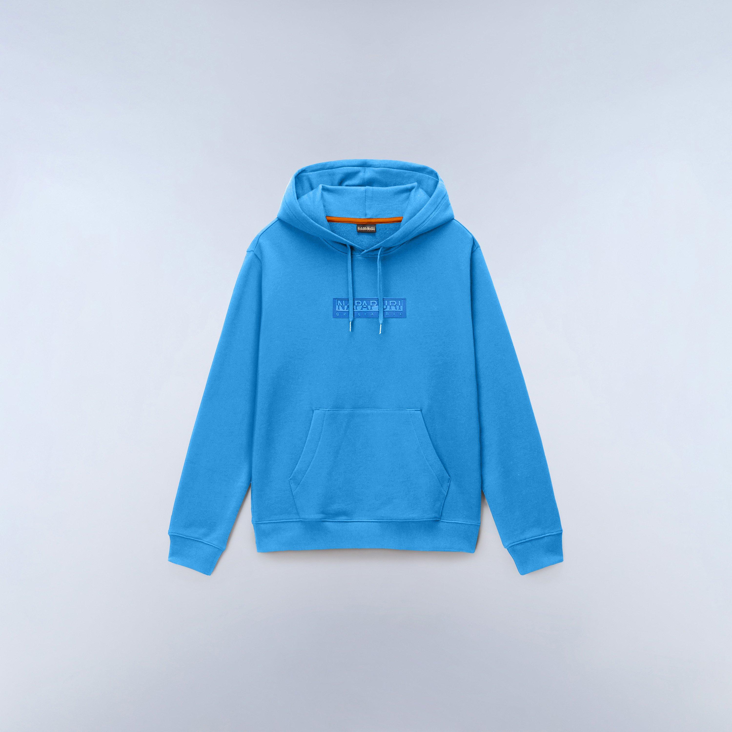 Napapijri Men's S-Box Logo Hoodie - Blue - 2XL