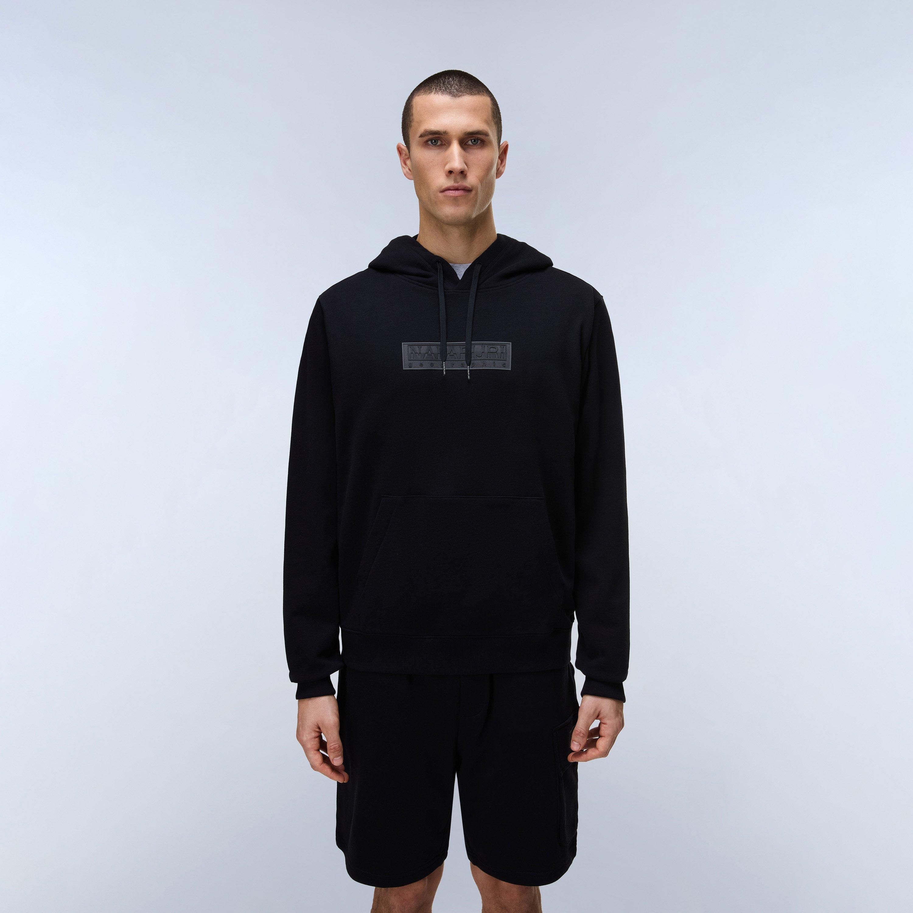 Negro - Napapijri - S-Box Logo Hoodie Mens - 3
