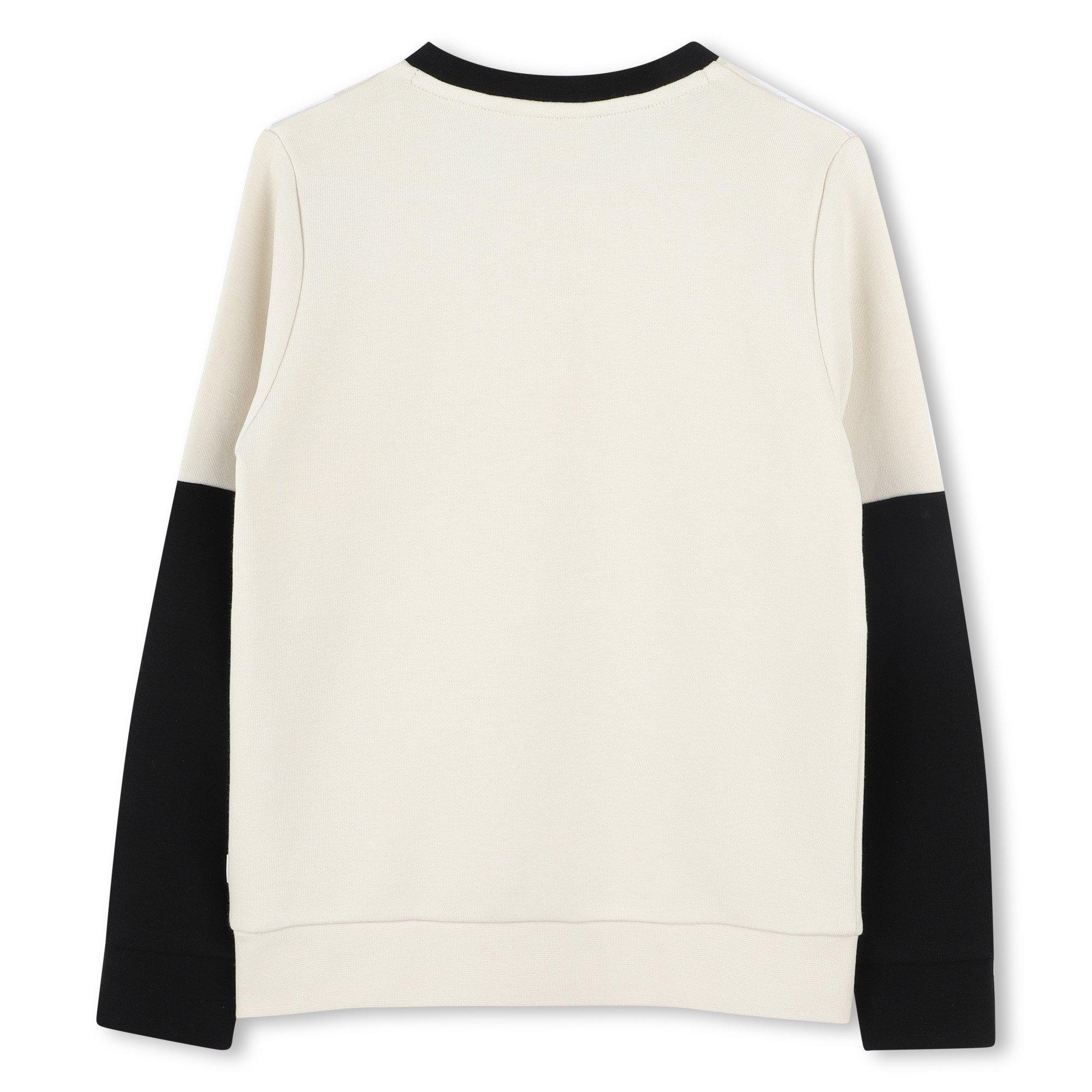 Vanille 21C - Boss - Kids' Geometric Panelling Relaxed Fit Crew Sweatshirt - 2