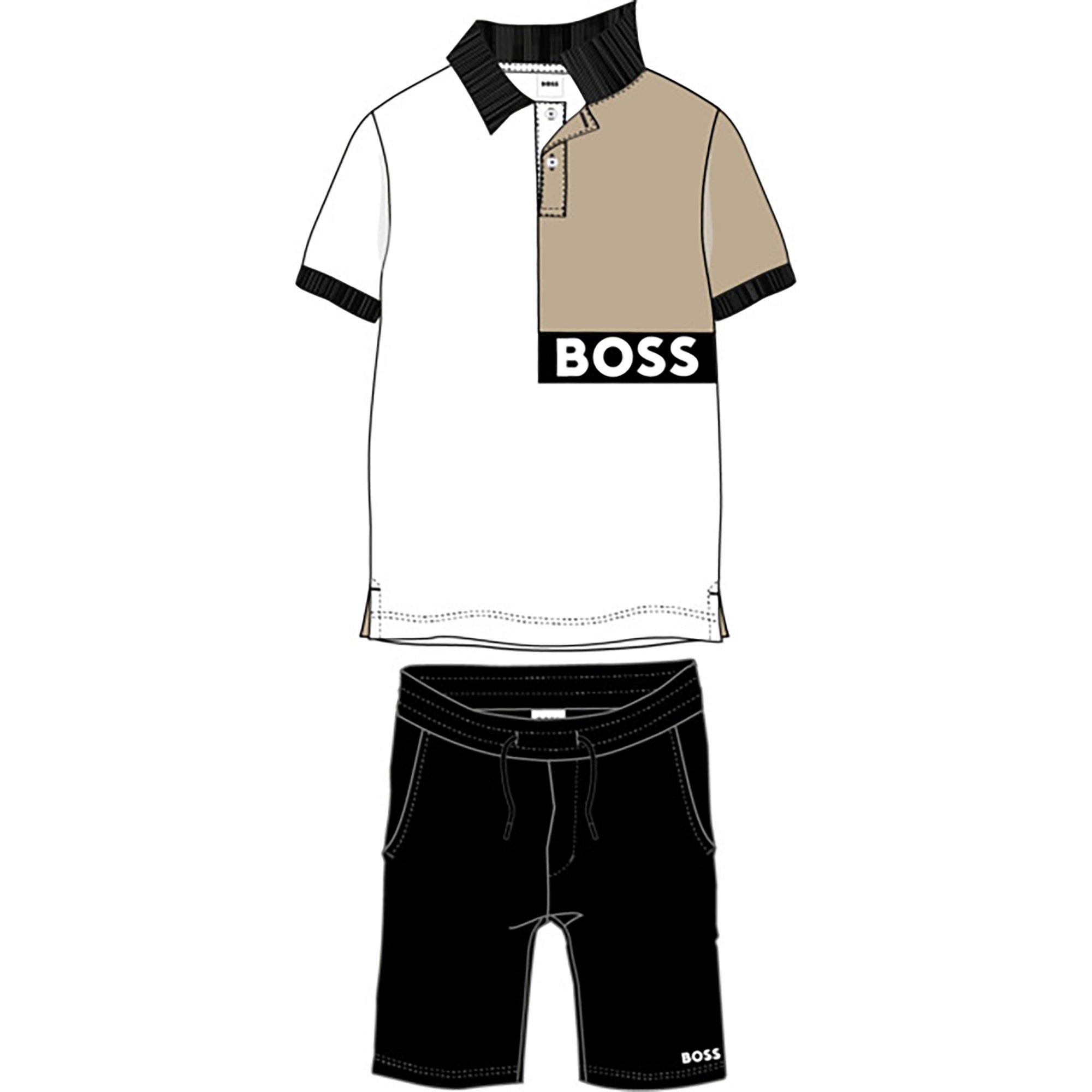 Boss  Black 09B Kids' Polo Shirt Set - 14 Yrs