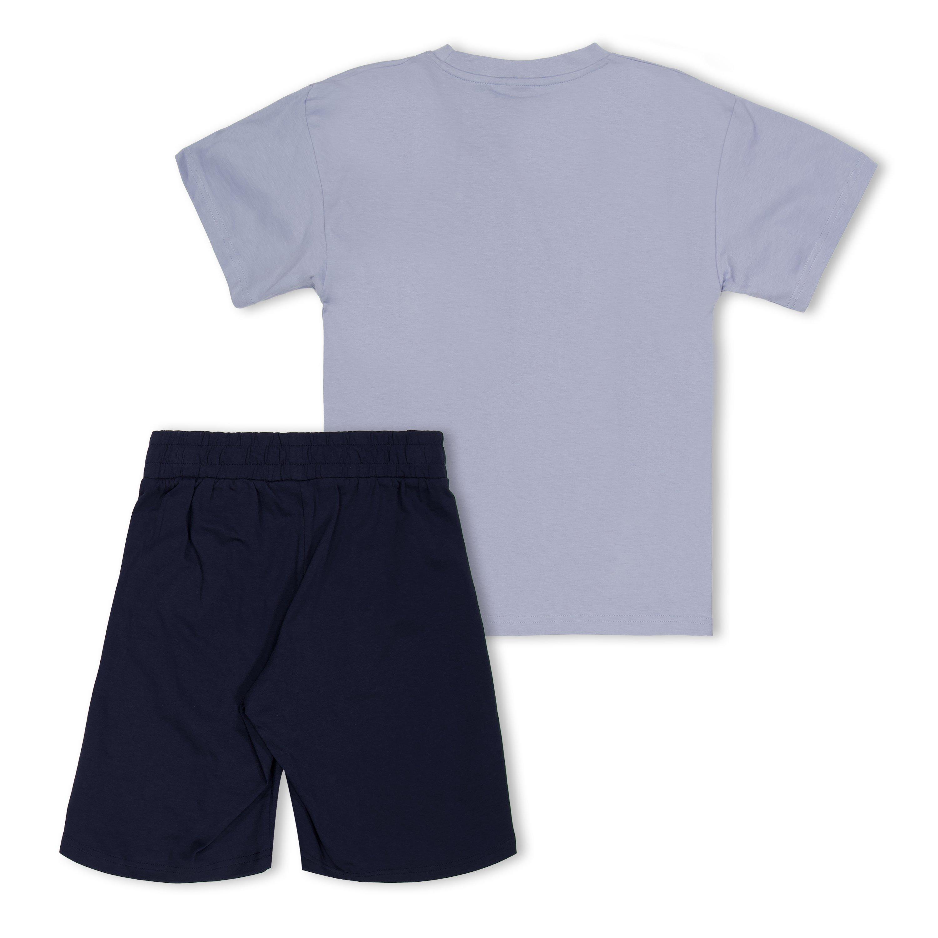 Navy - Boss - Kids  T-Shirt Set - 2