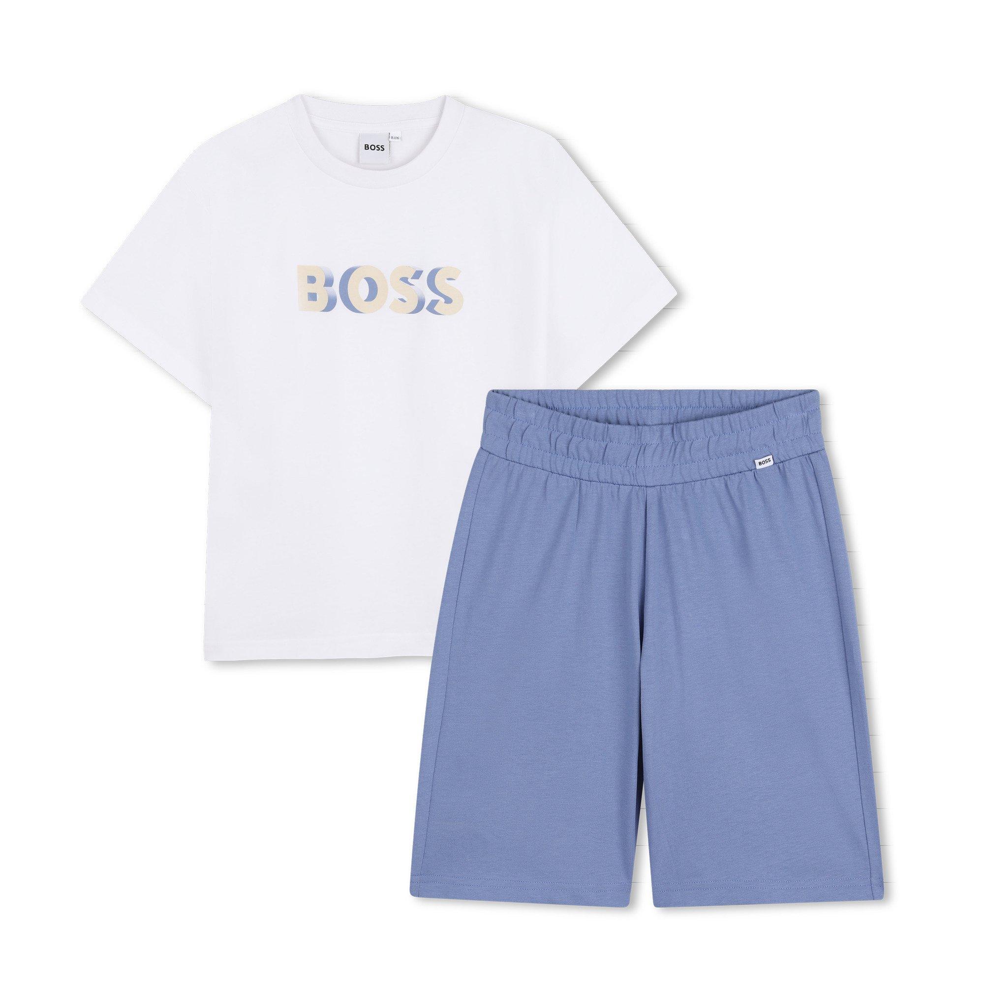 White - Boss - Kids T-Shirt Set - 1