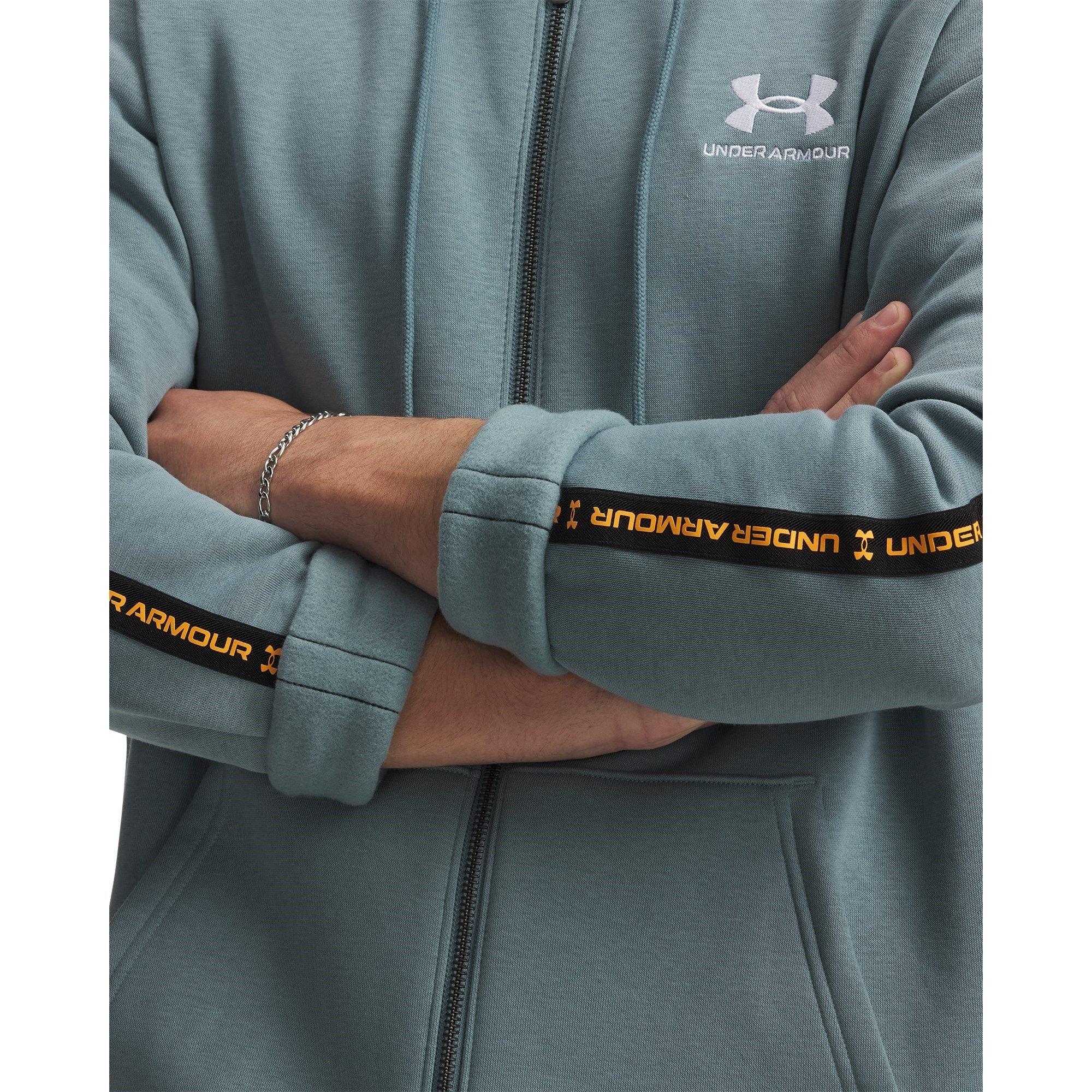 Jasper Blue - Under Armour - Men's Icon Fleece Taping Full-Zip Hoodie - 3