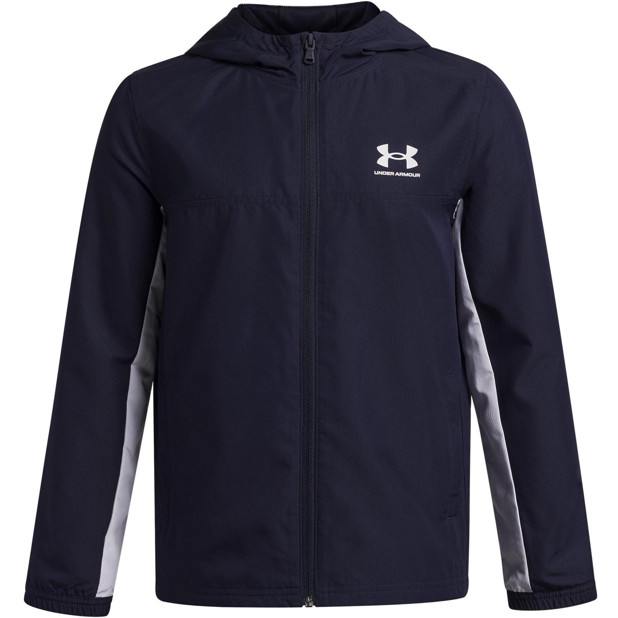 Marine/Blanc - Under Armour - Kids' Rival Zip Hoodie - 1