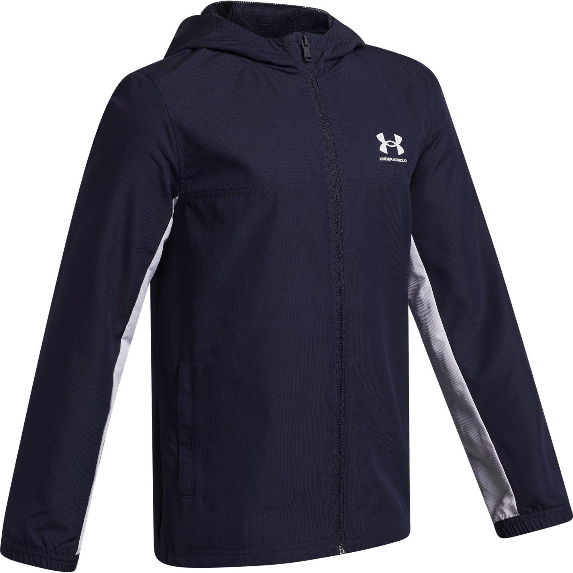 Marine/Blanc - Under Armour - Kids' Rival Zip Hoodie - 3