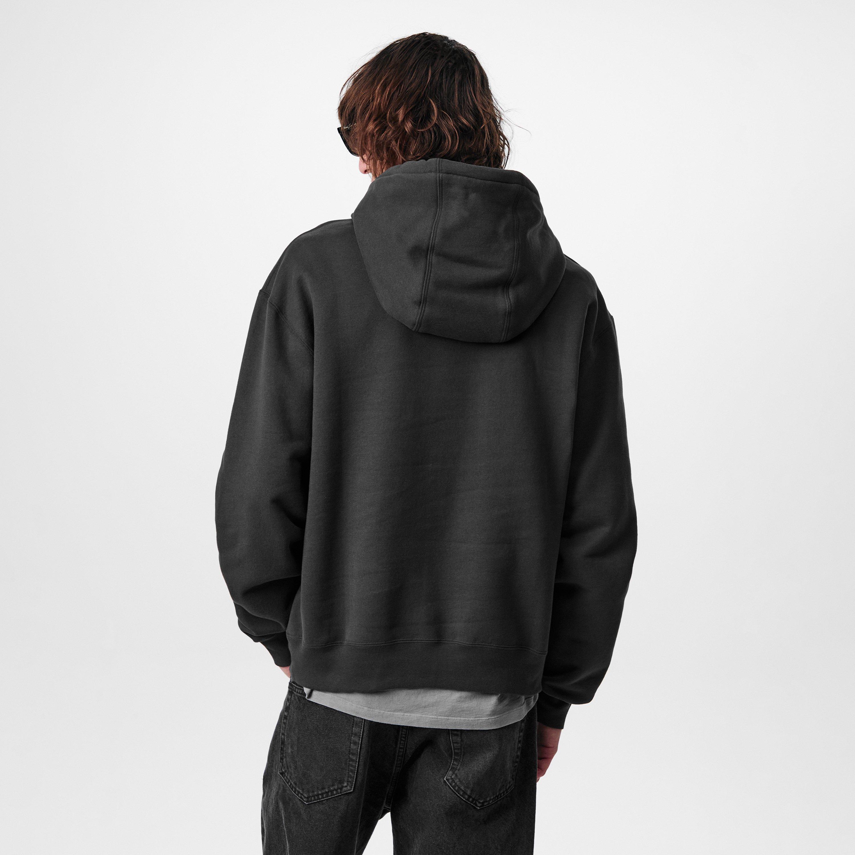 Washed Black - Saint Laurent - Logo Hoodie - 4