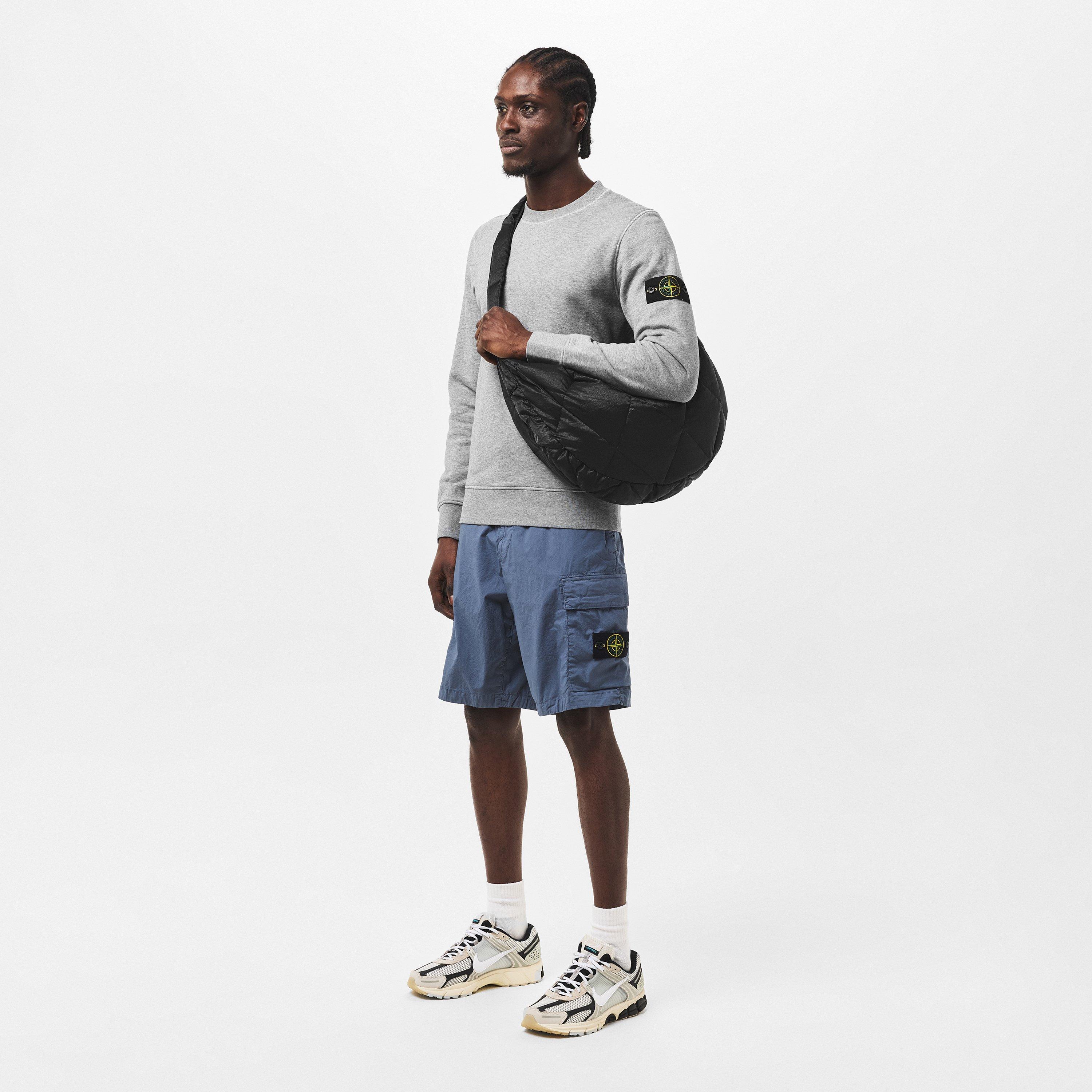 P Melange V0M64 - Stone Island - Men's Logo Lightweight Cotton Fleece Jumper - 6