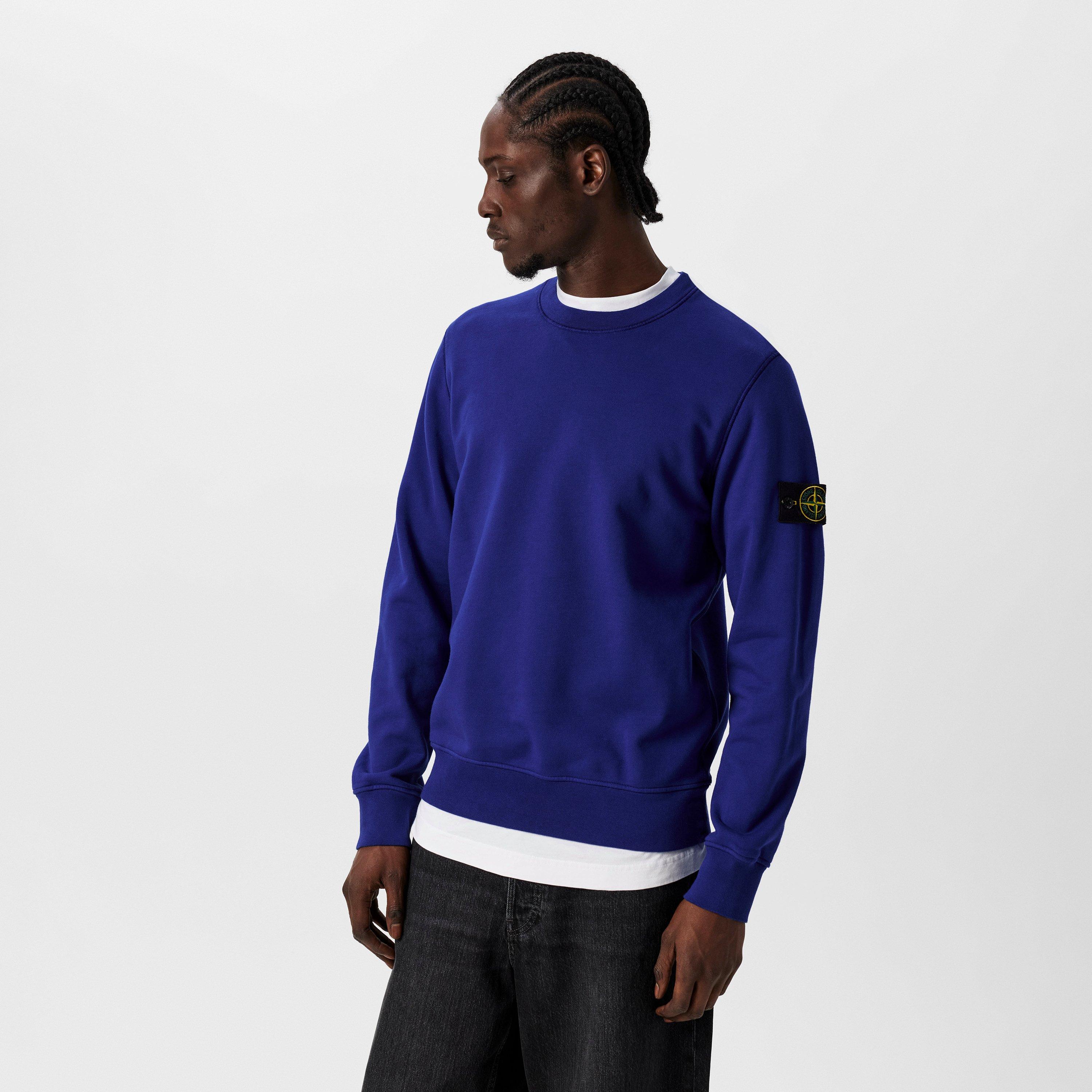 Bluette V0022 - Stone Island - Men's Logo Lightweight Cotton Fleece Jumper - 3