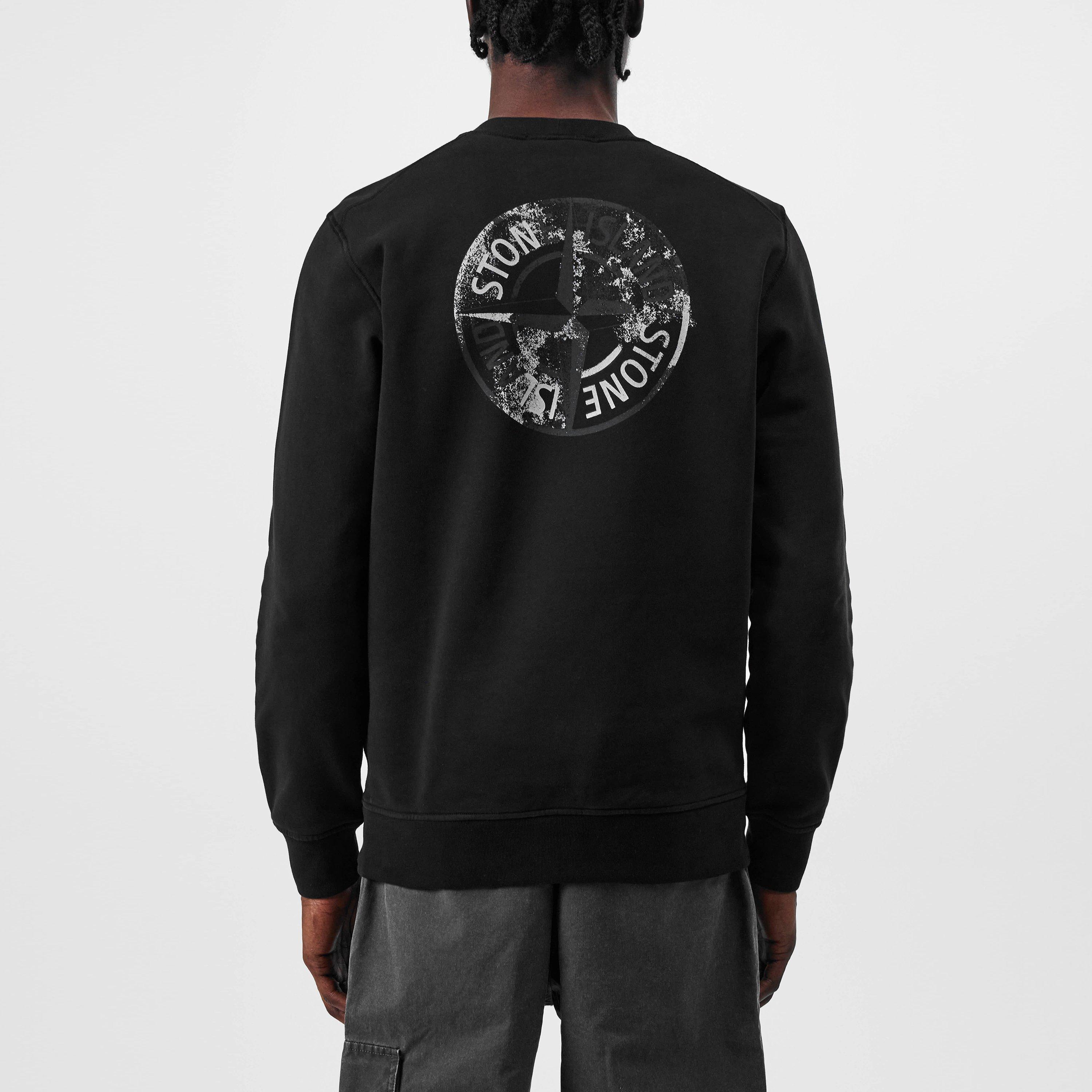 Nero V0029 - Stone Island - Men's Dial Logo Sweatshirt - 1
