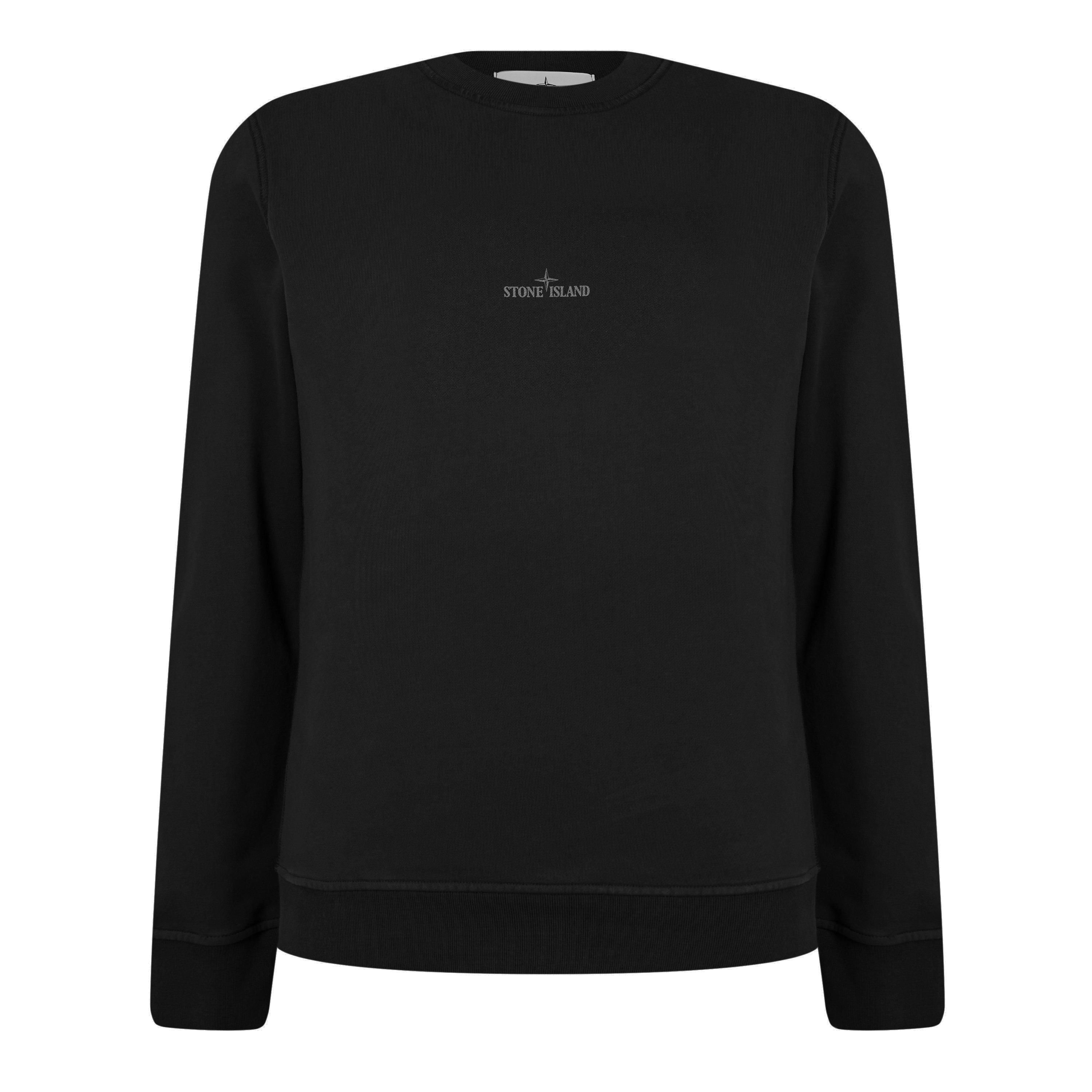 Nero V0029 - Stone Island - Men's Dial Logo Sweatshirt - 5