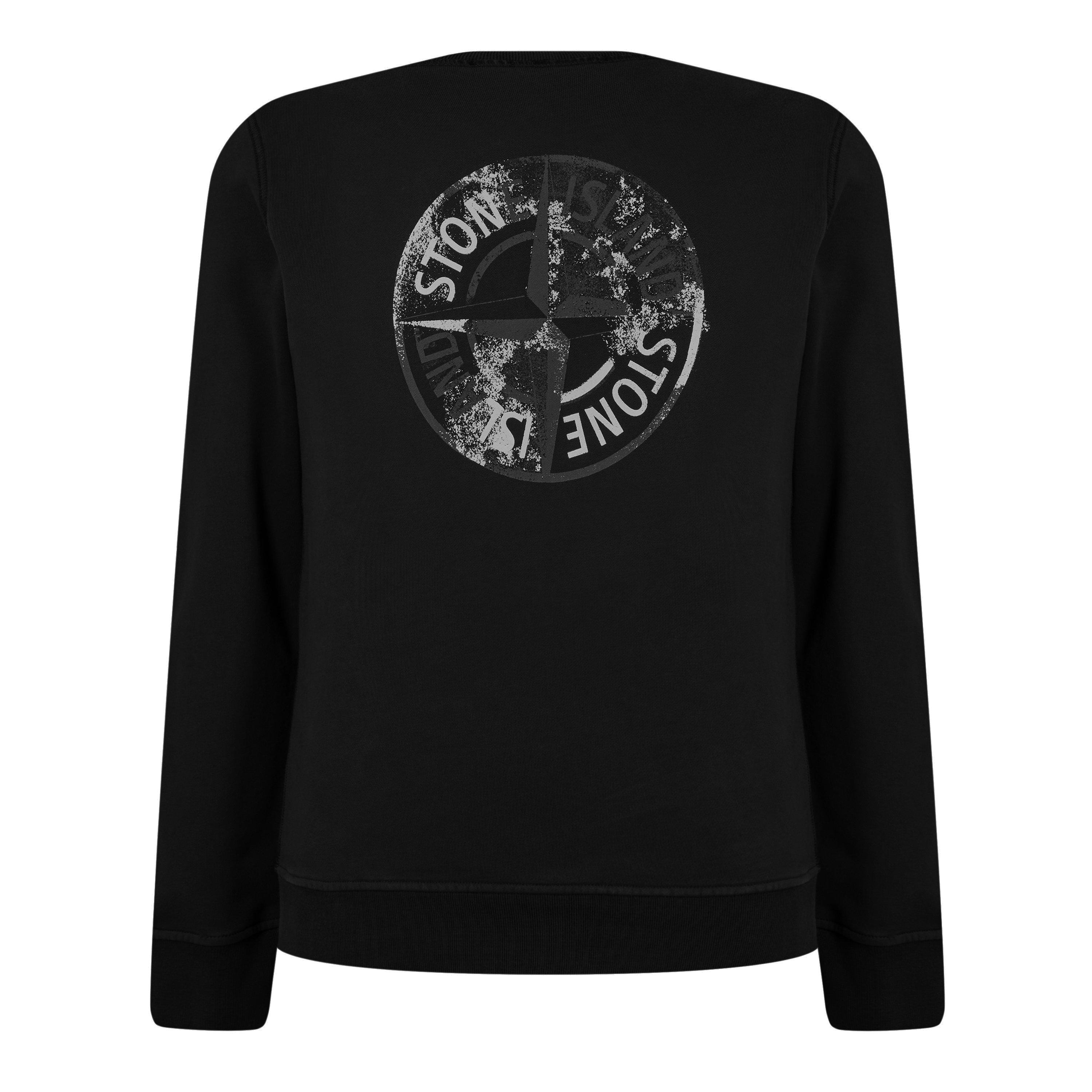 Nero V0029 - Stone Island - Men's Dial Logo Sweatshirt - 6