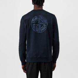 Stone Island Dial Back Logo Crewneck Sweatshirt