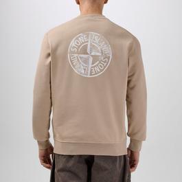 Stone Island Dial Back Logo Crewneck Sweatshirt