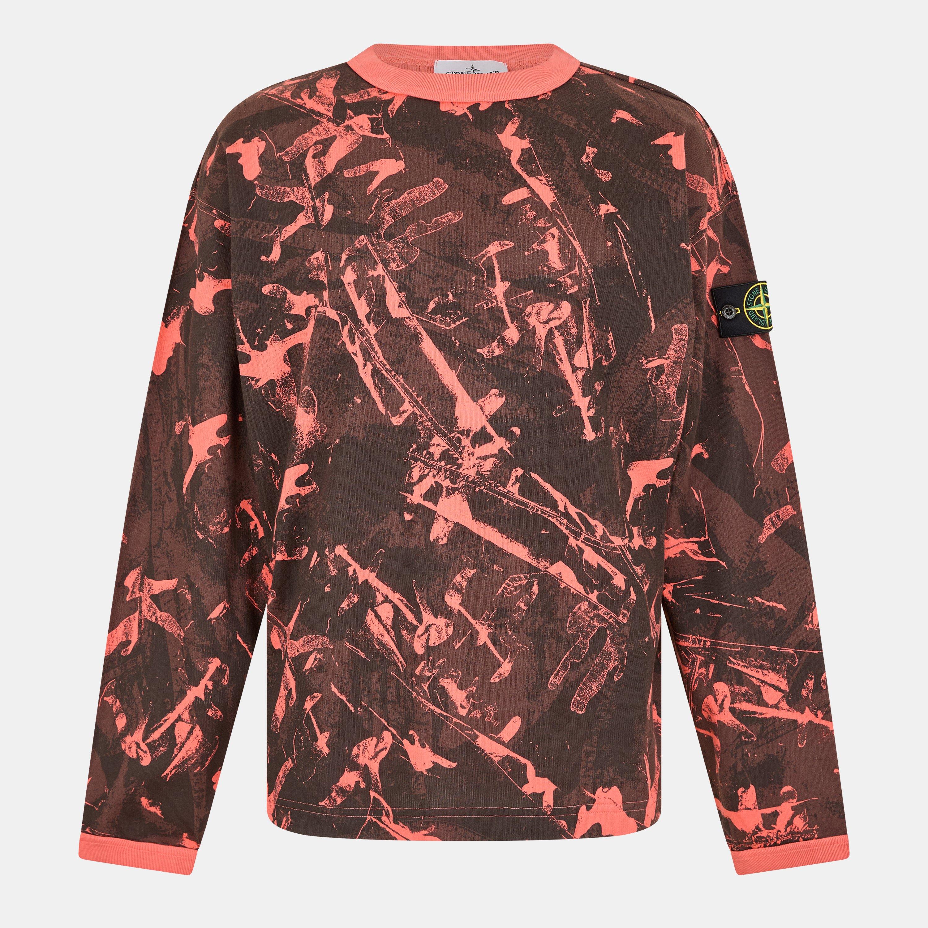 Stone Island Men's Camo Crew Sweatshirt