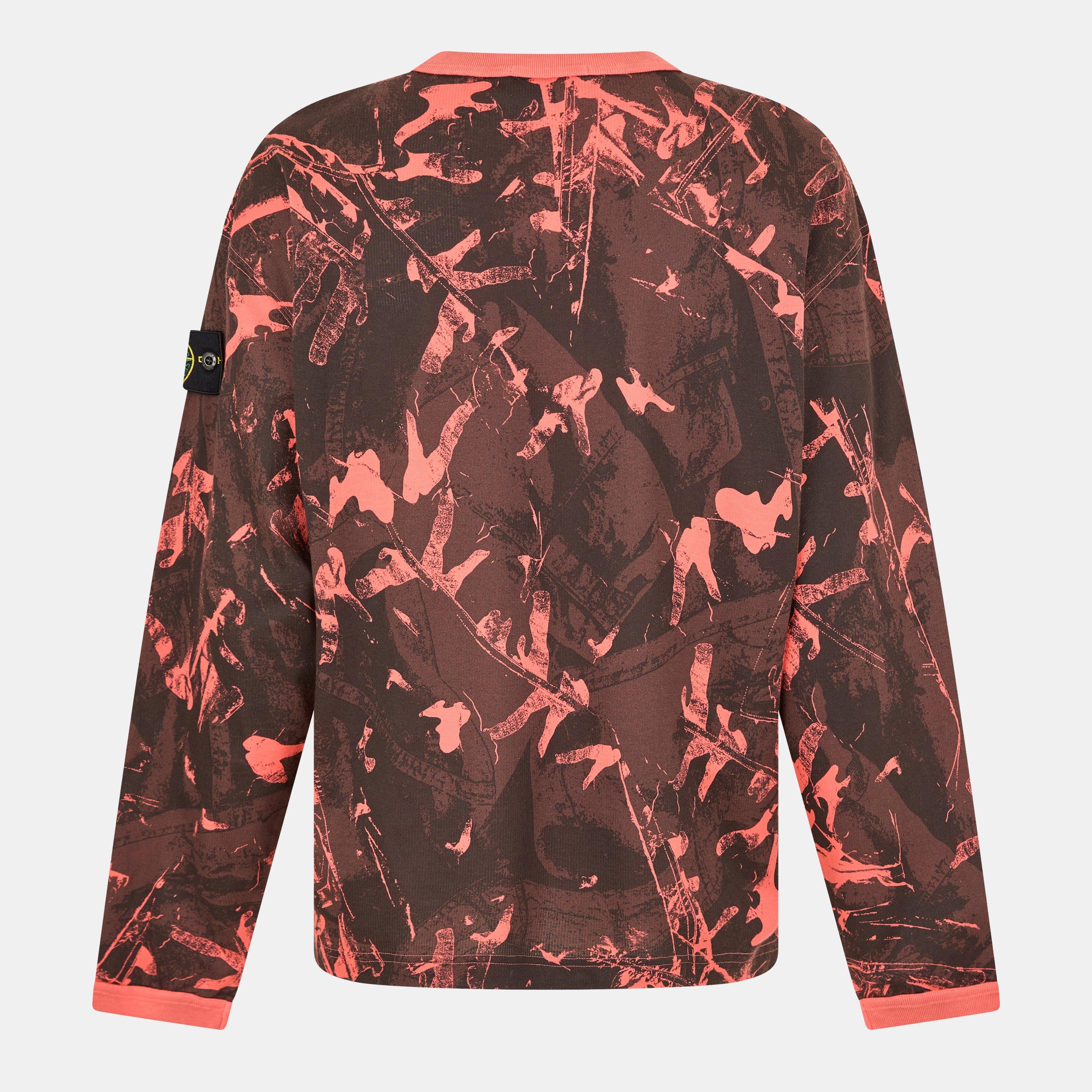 Nero V0029 - Stone Island - Men's Camo Crew Sweatshirt - 2