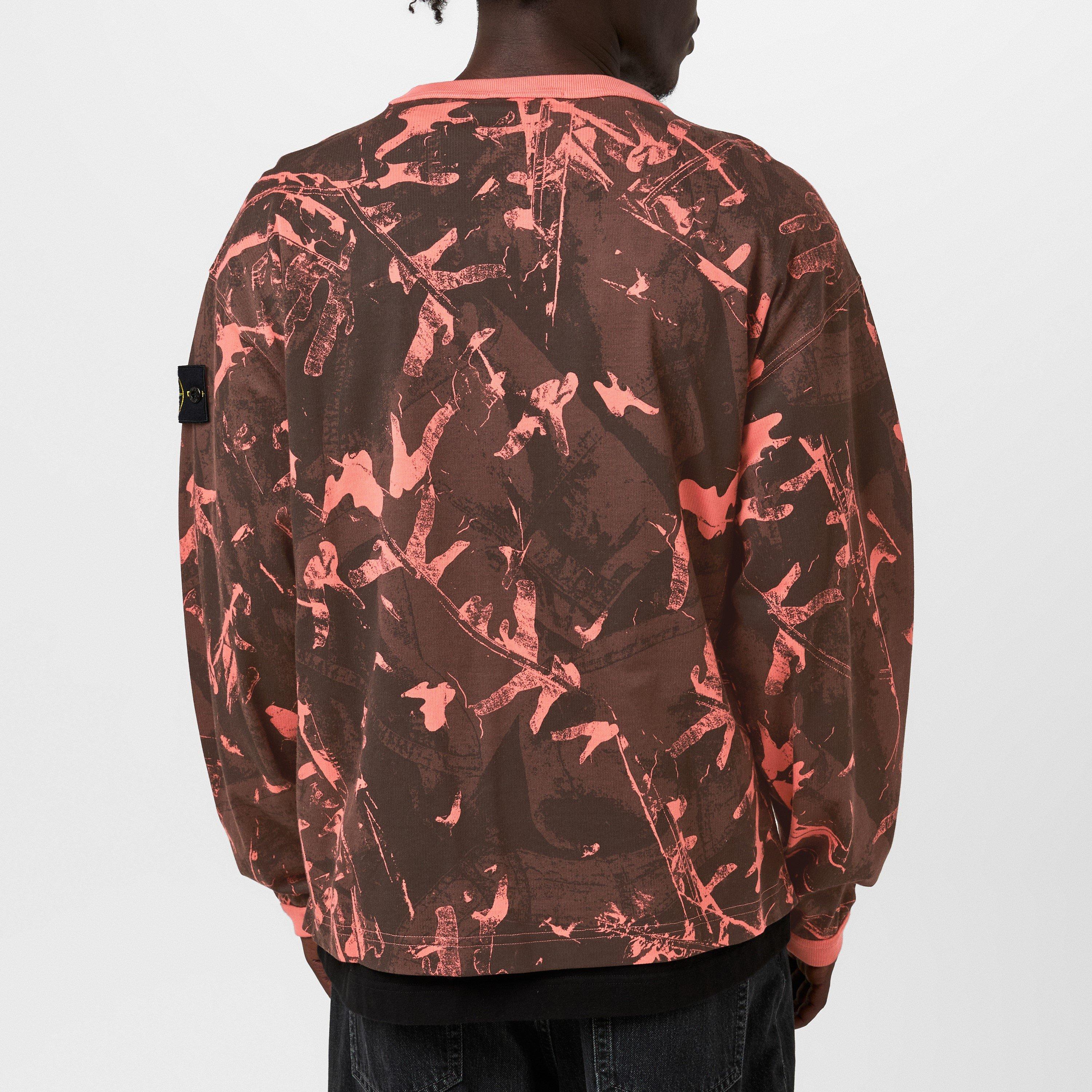 Nero V0029 - Stone Island - Men's Camo Crew Sweatshirt - 4