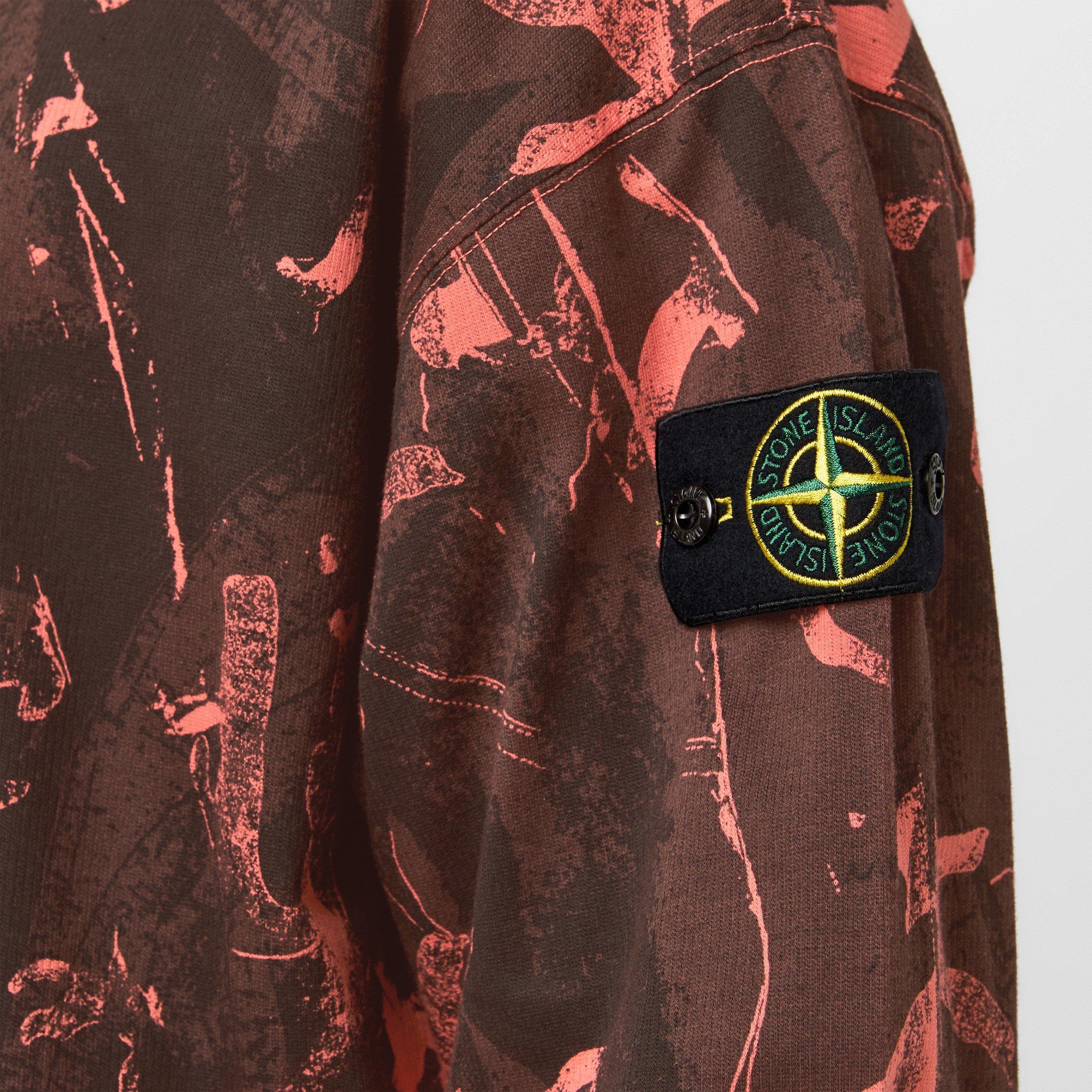 Nero V0029 - Stone Island - Men's Camo Crew Sweatshirt - 5