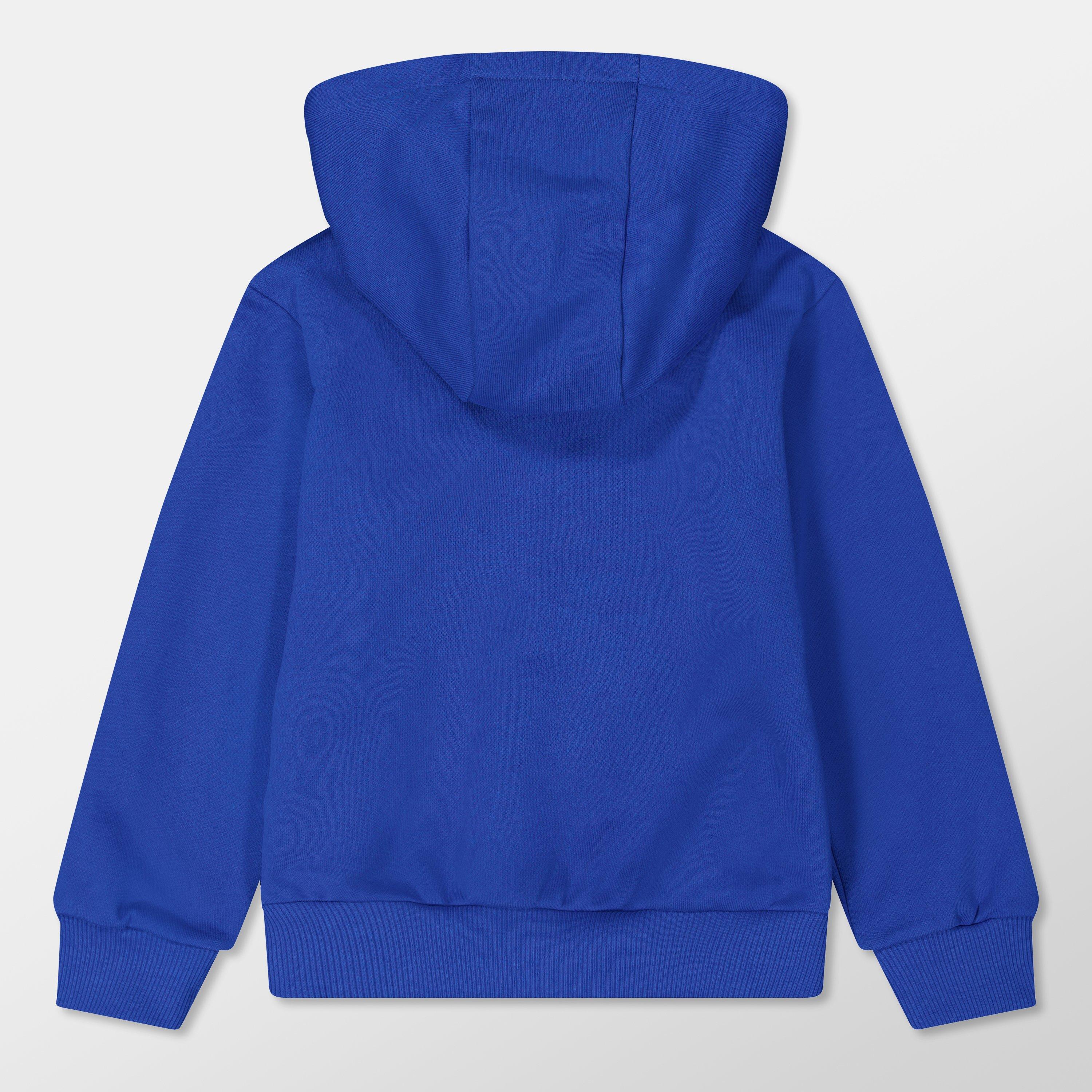 Blu/Wht 664BC - Balmain - Logo Zip Hoodie Juniors - 2