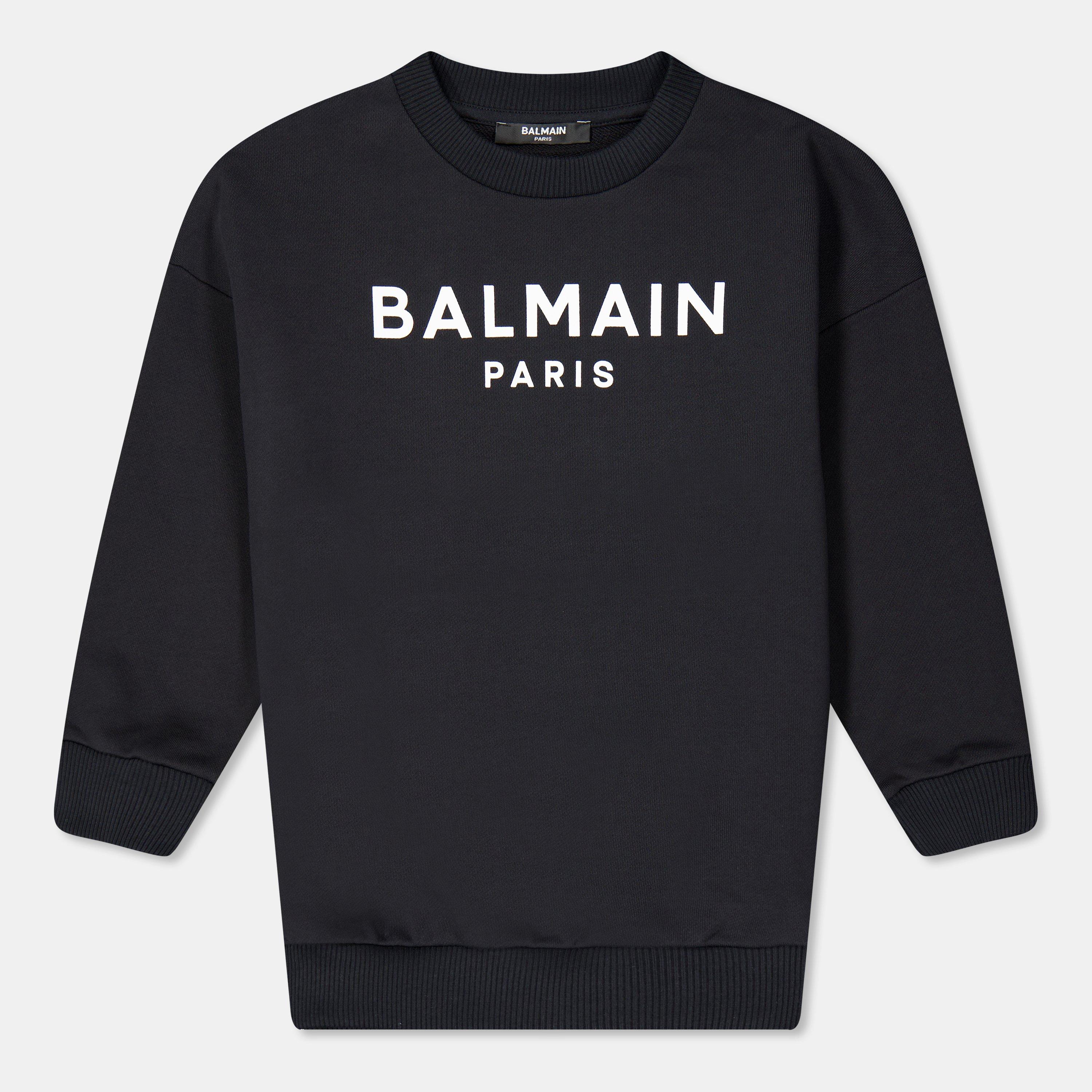 Black 930BC - Balmain - Logo Crew Neck Jumper Juniors - 1