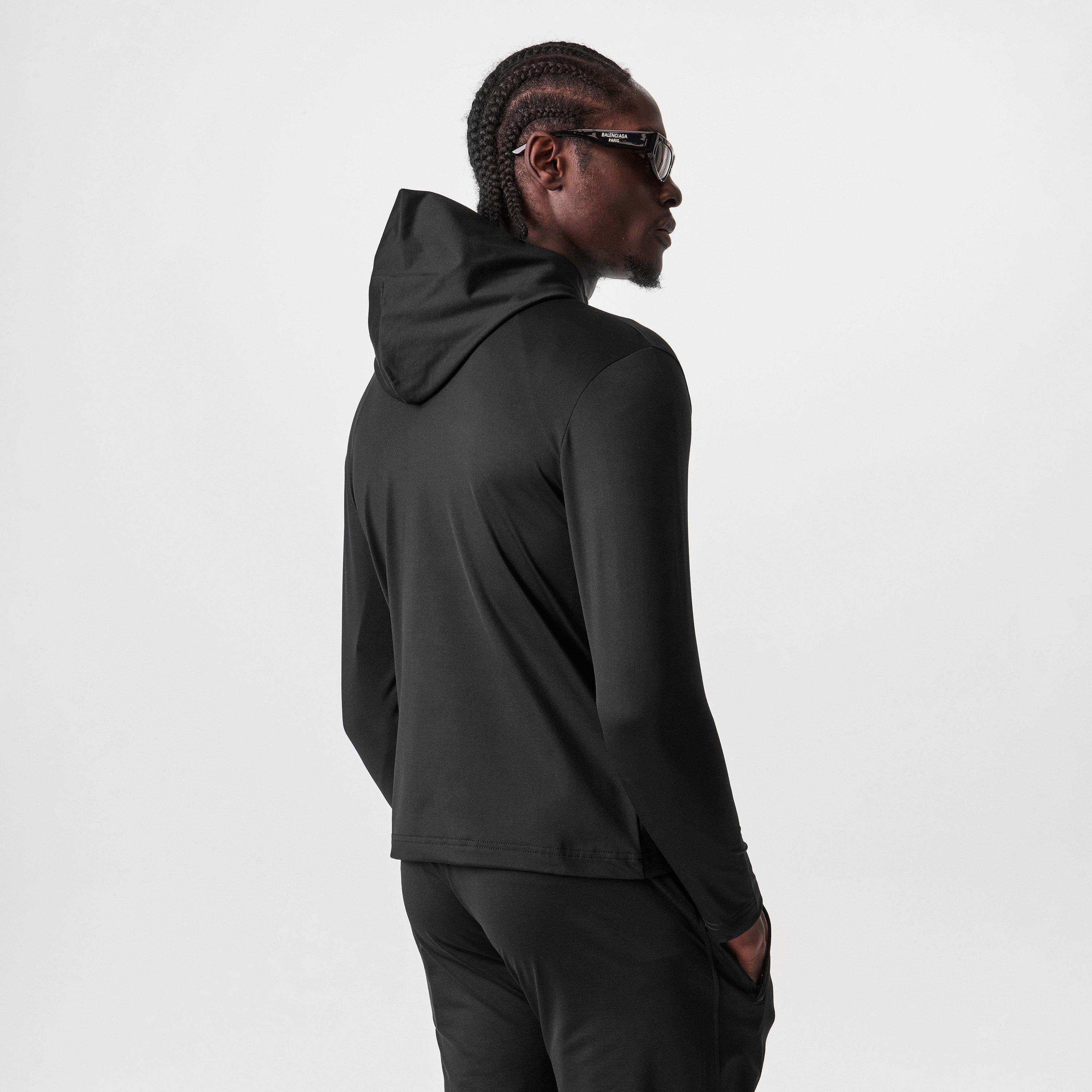 Black/White - Balenciaga - X Under Armour Zip Up Hoodie - 4