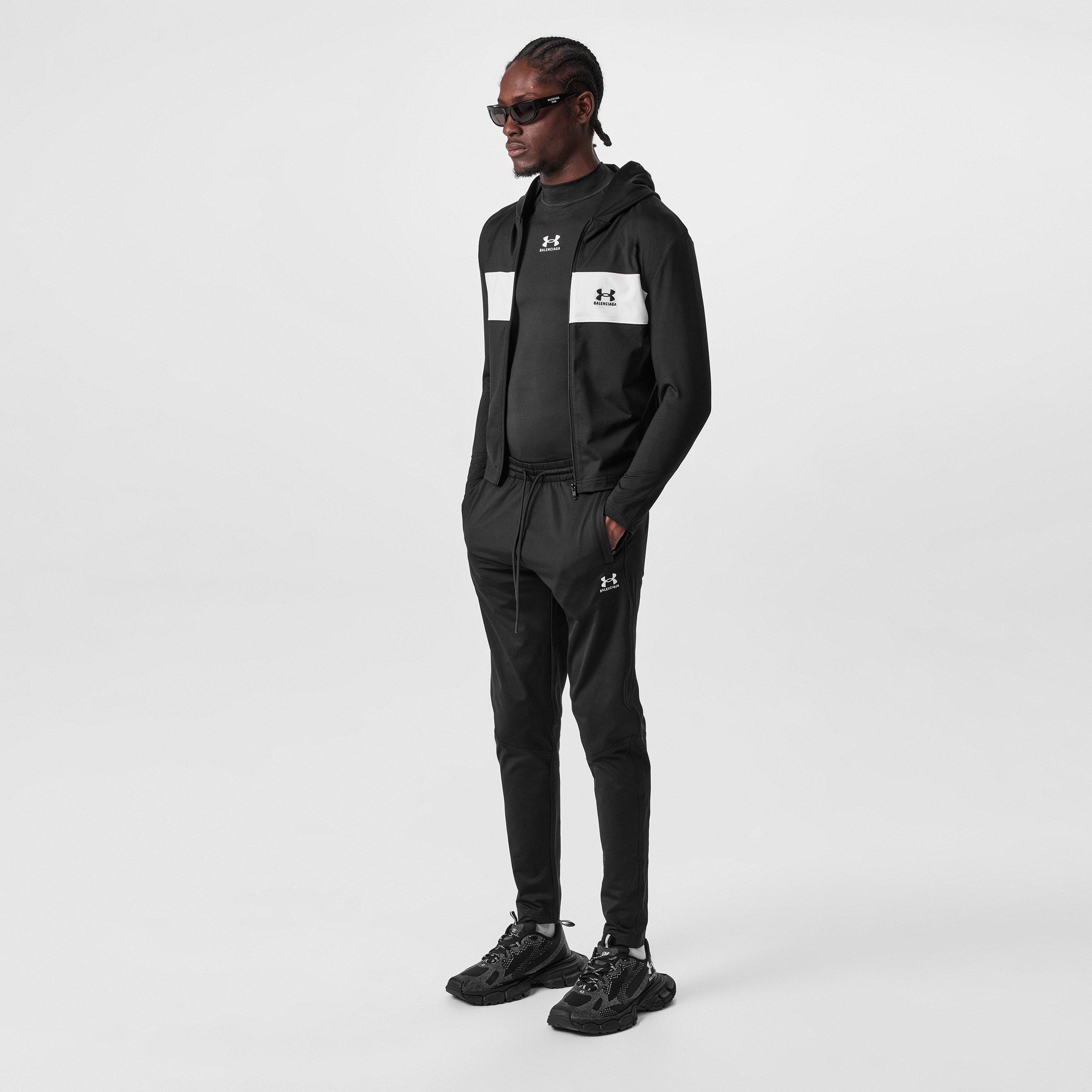 Black/White - Balenciaga - X Under Armour Zip Up Hoodie - 6
