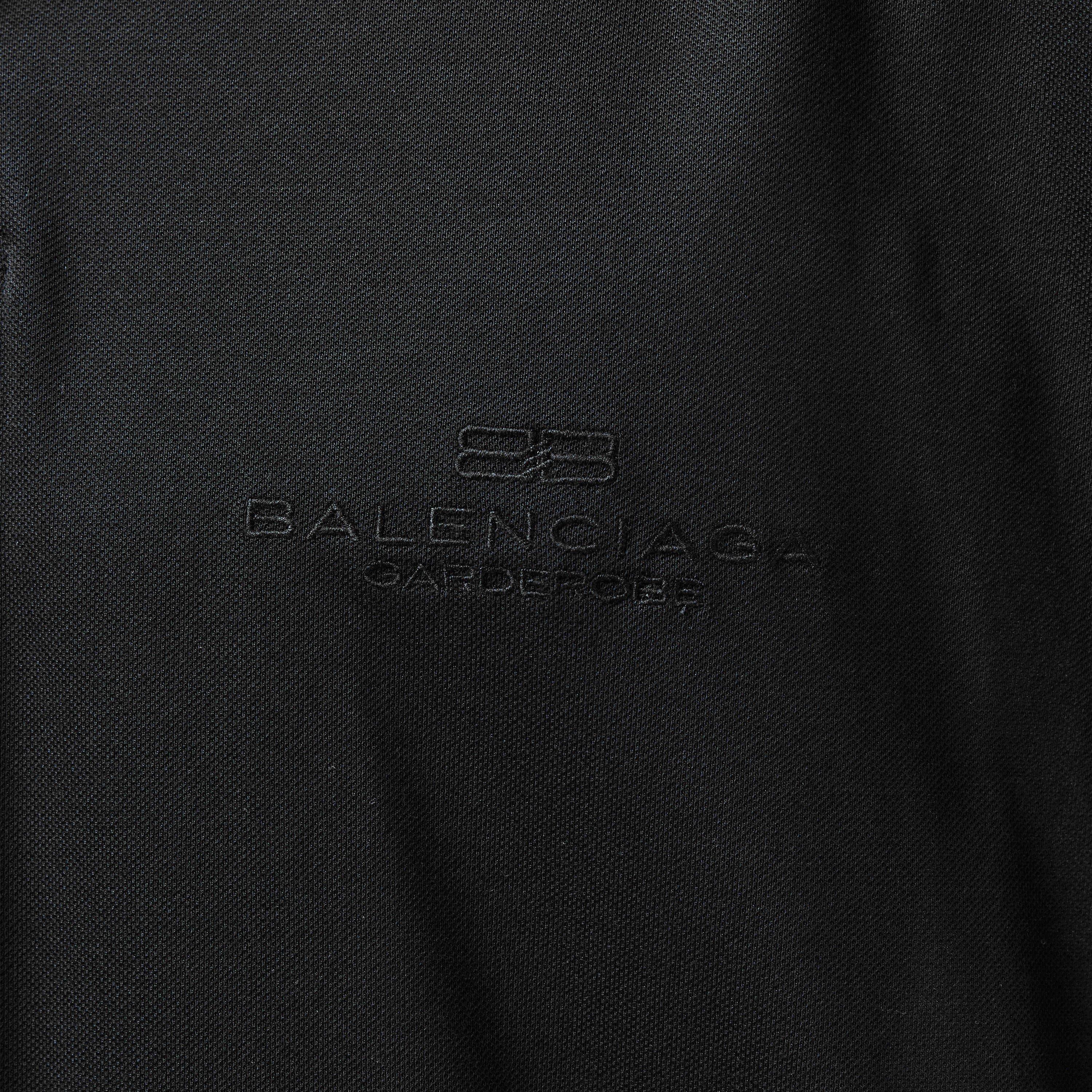 Black - Balenciaga - Men's Long-Sleeve Rugby Polo Shirt - 5