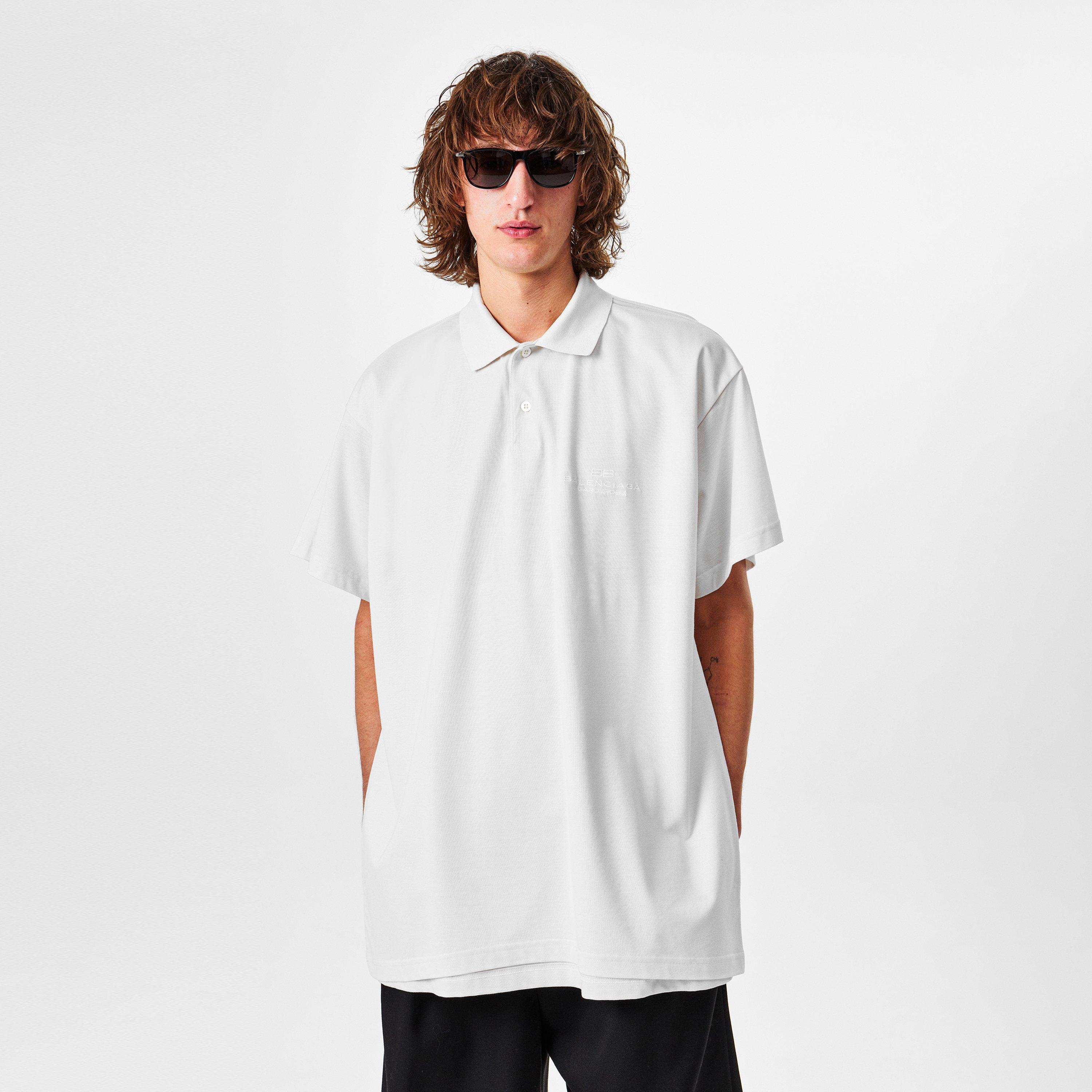 Balenciaga Men's Stripe Rugby Polo Shirt | Cruise Fashion