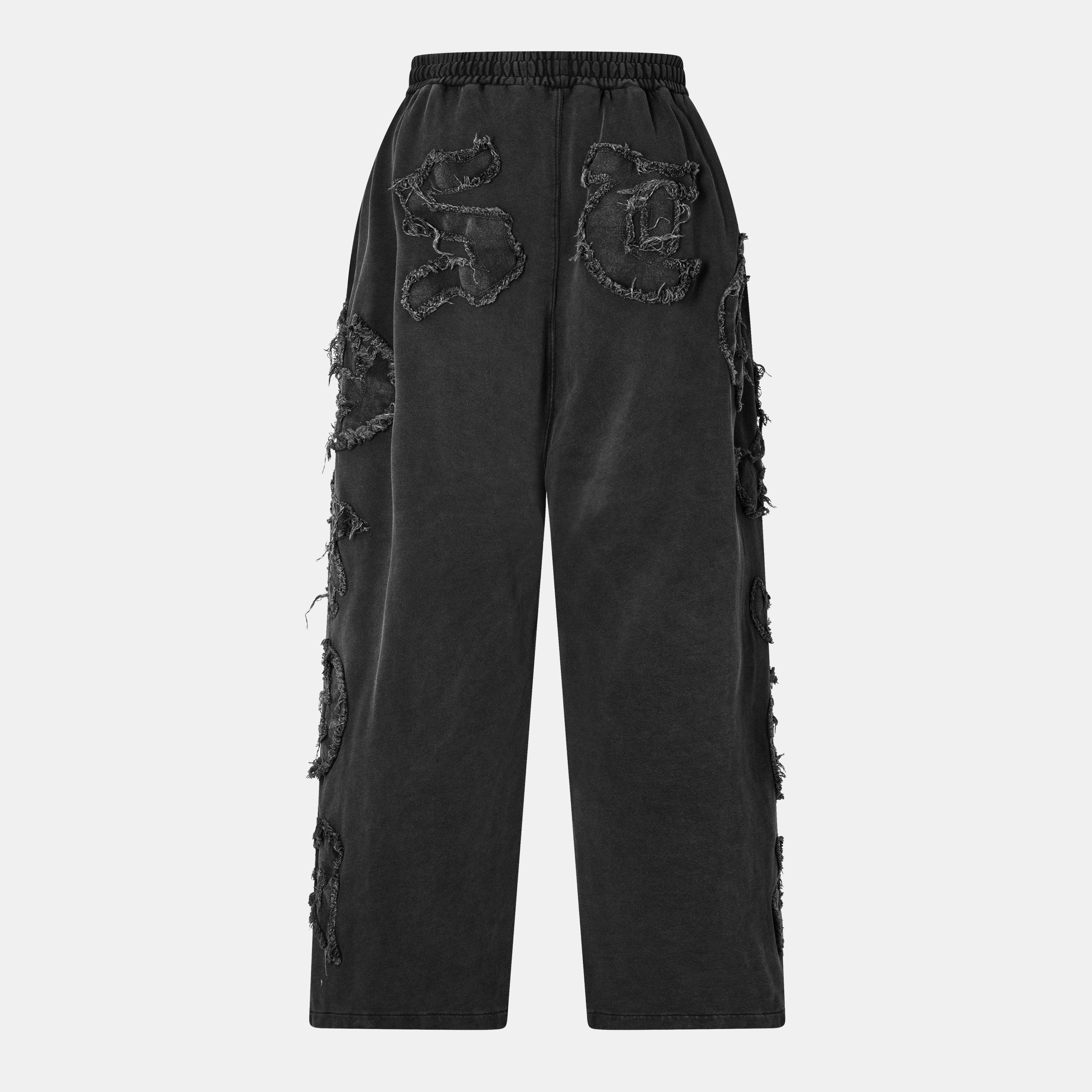 Black - Acne Studios - Men's Open Hem Jersey Joggers - 2