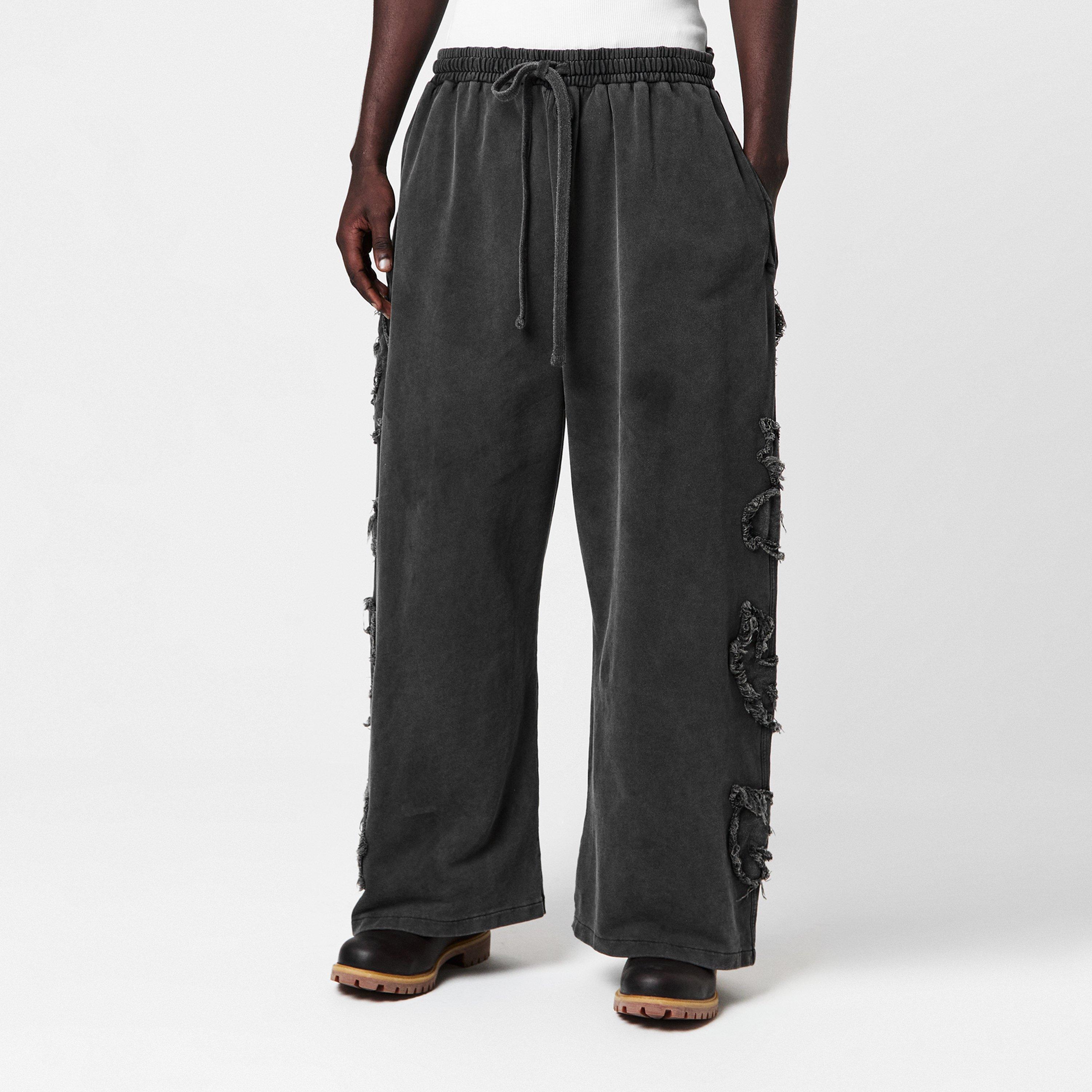 Black - Acne Studios - Men's Open Hem Jersey Joggers - 3