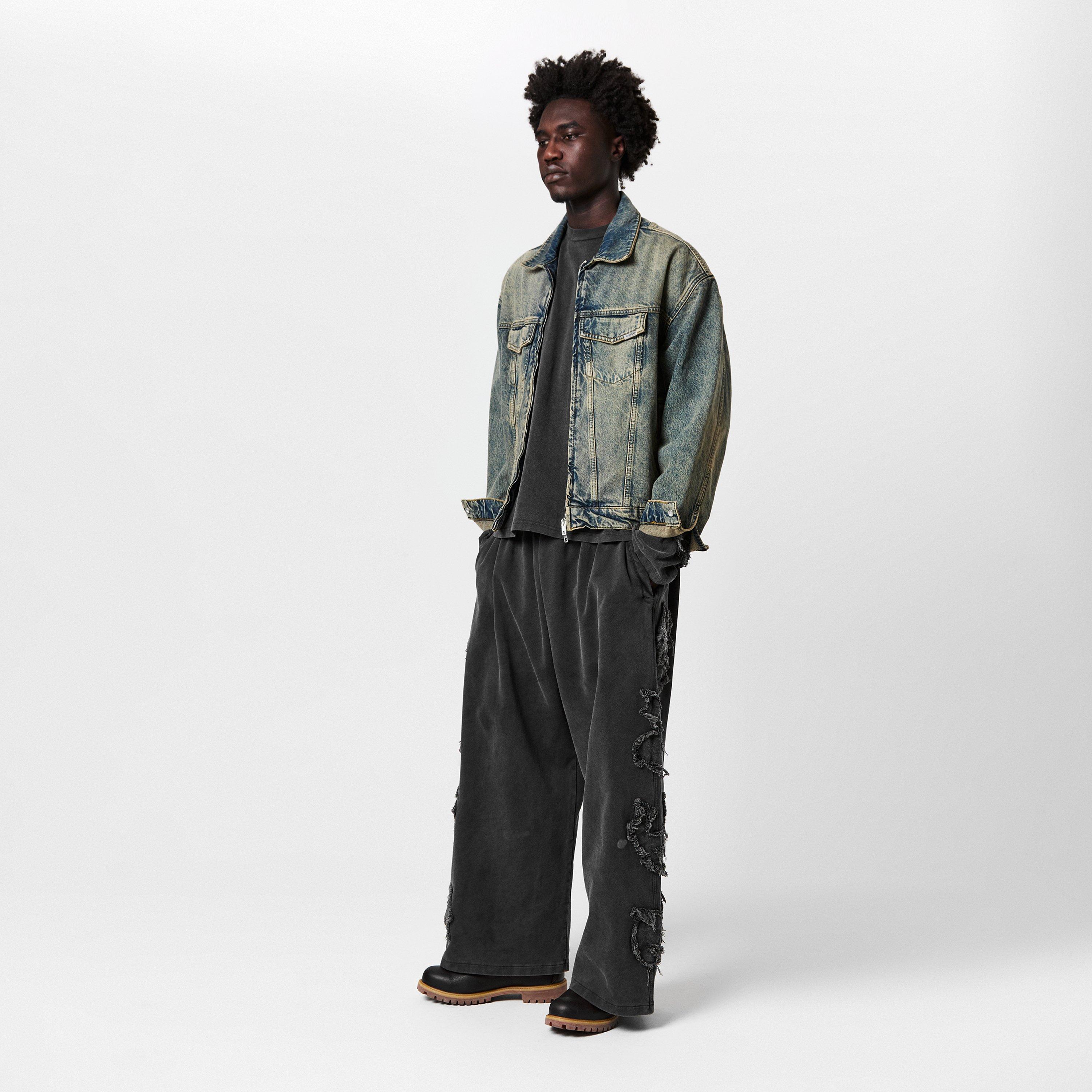 Black - Acne Studios - Men's Open Hem Jersey Joggers - 6