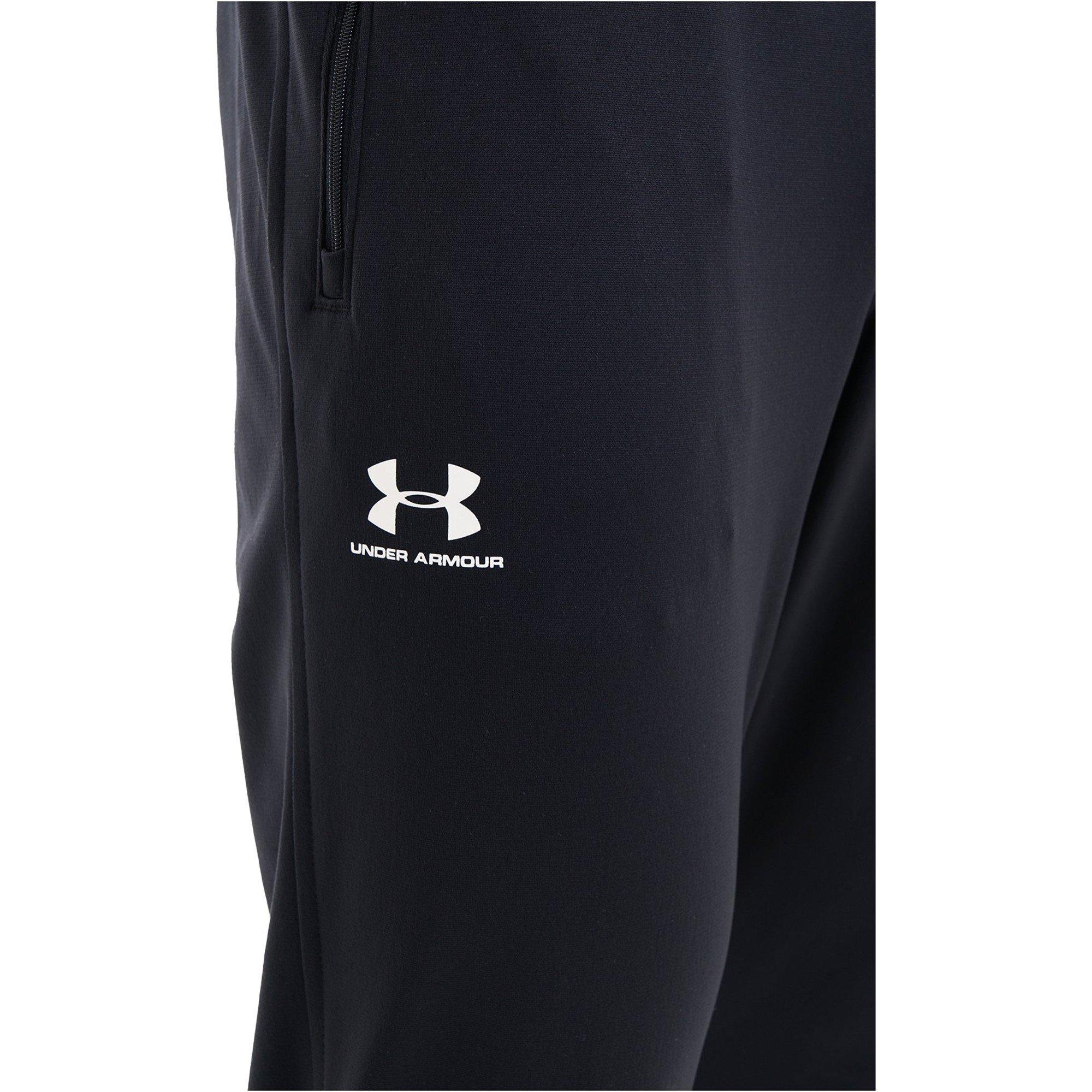 Black/White - Under Armour - Sportstyle Closed Hem Poly Joggers - 12
