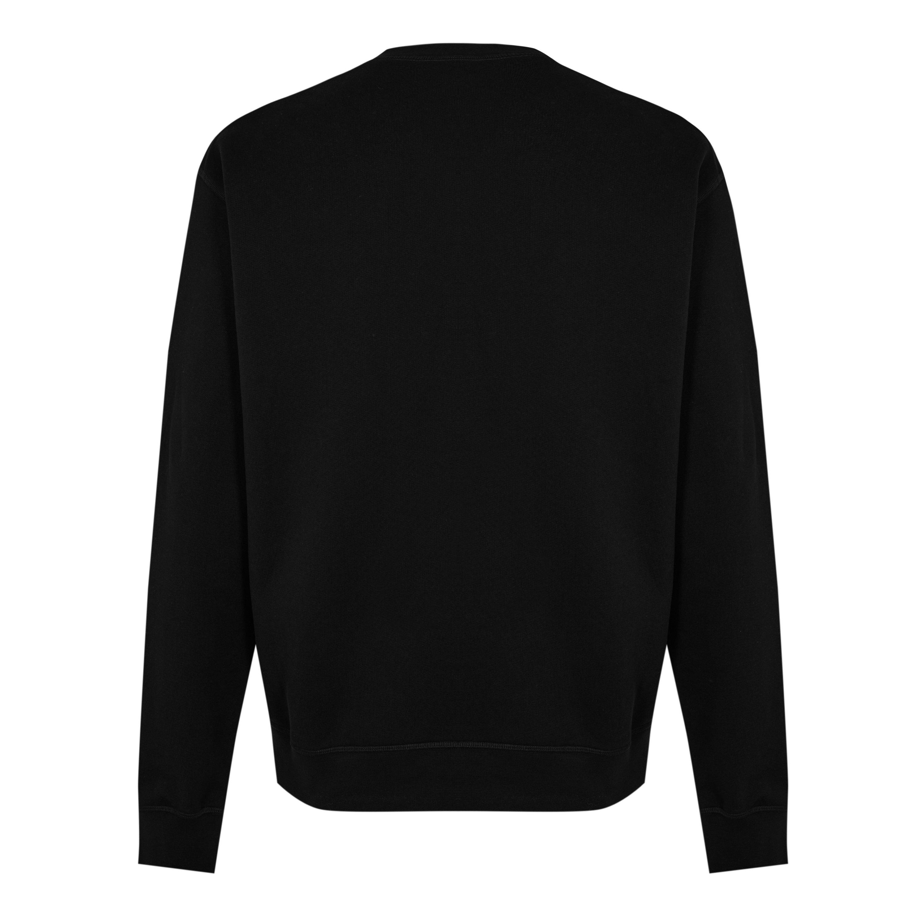 Black - DSquared2 - Logo Spray Cool Sweater - 2