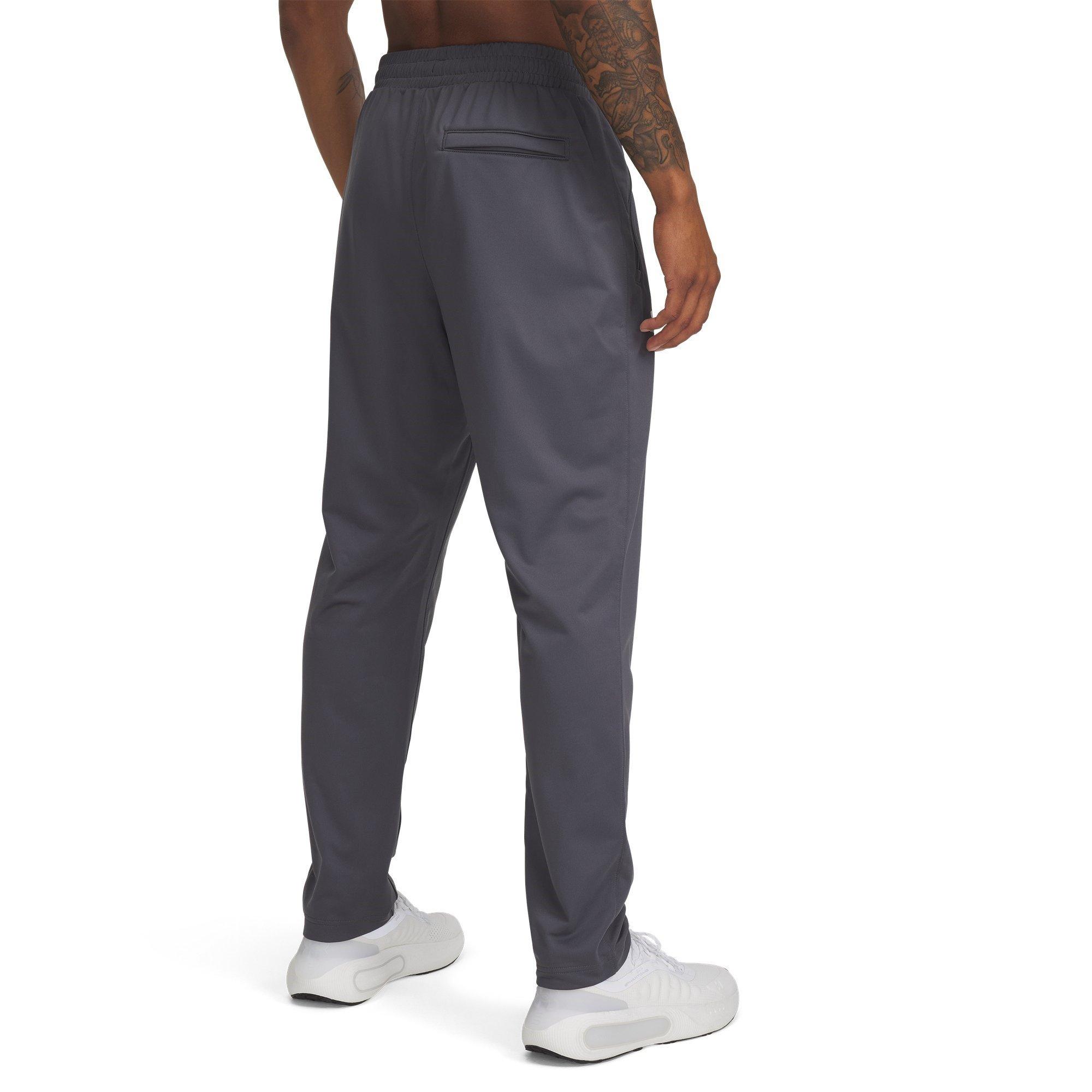 Castlerock/Wht - Under Armour - Men's Brawler Closed Hem Poly Joggers - 2