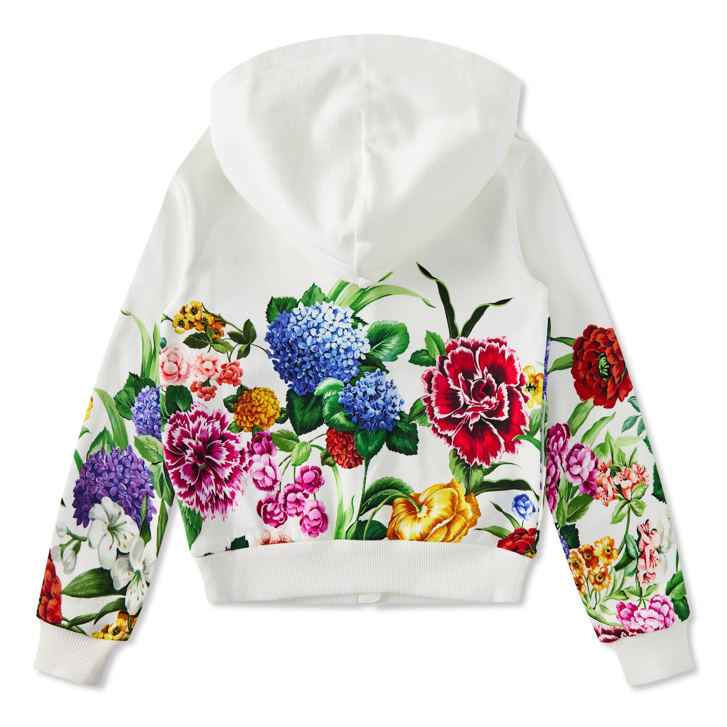 Multi HAKU - Dolce and Gabbana - Floral Print Zip Hoodie Juniors - 2