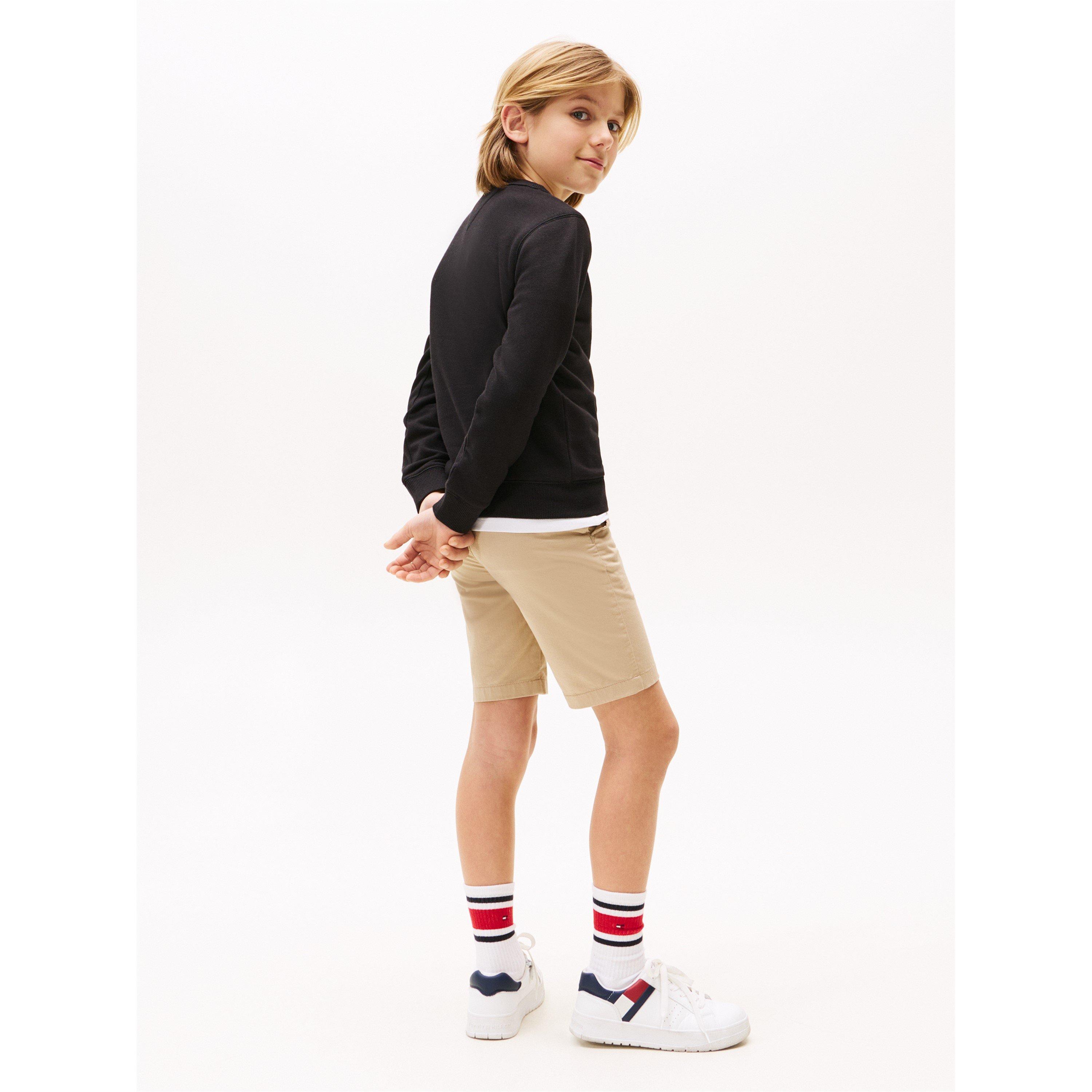 Black BDS - Tommy Hilfiger - Kids' Flag Crew Sweatshirt - 5