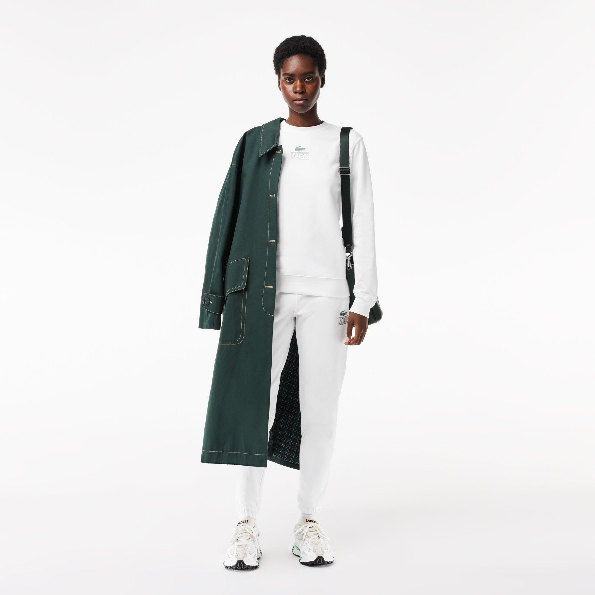 White - Lacoste - Vintage Style Sweatshirt - 1